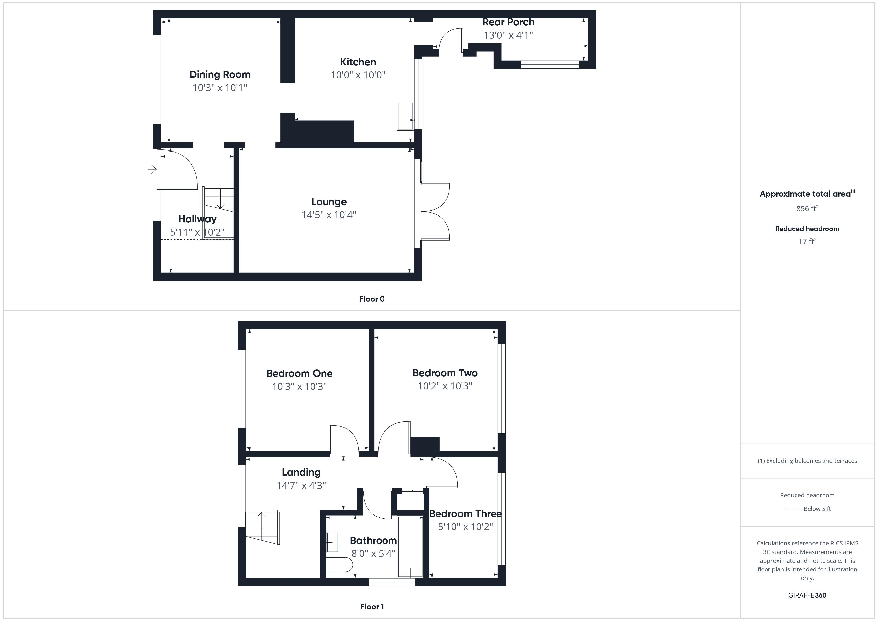 3 bed house for sale in Greenwood Crescent, Boughton, NG22 - Property Floorplan
