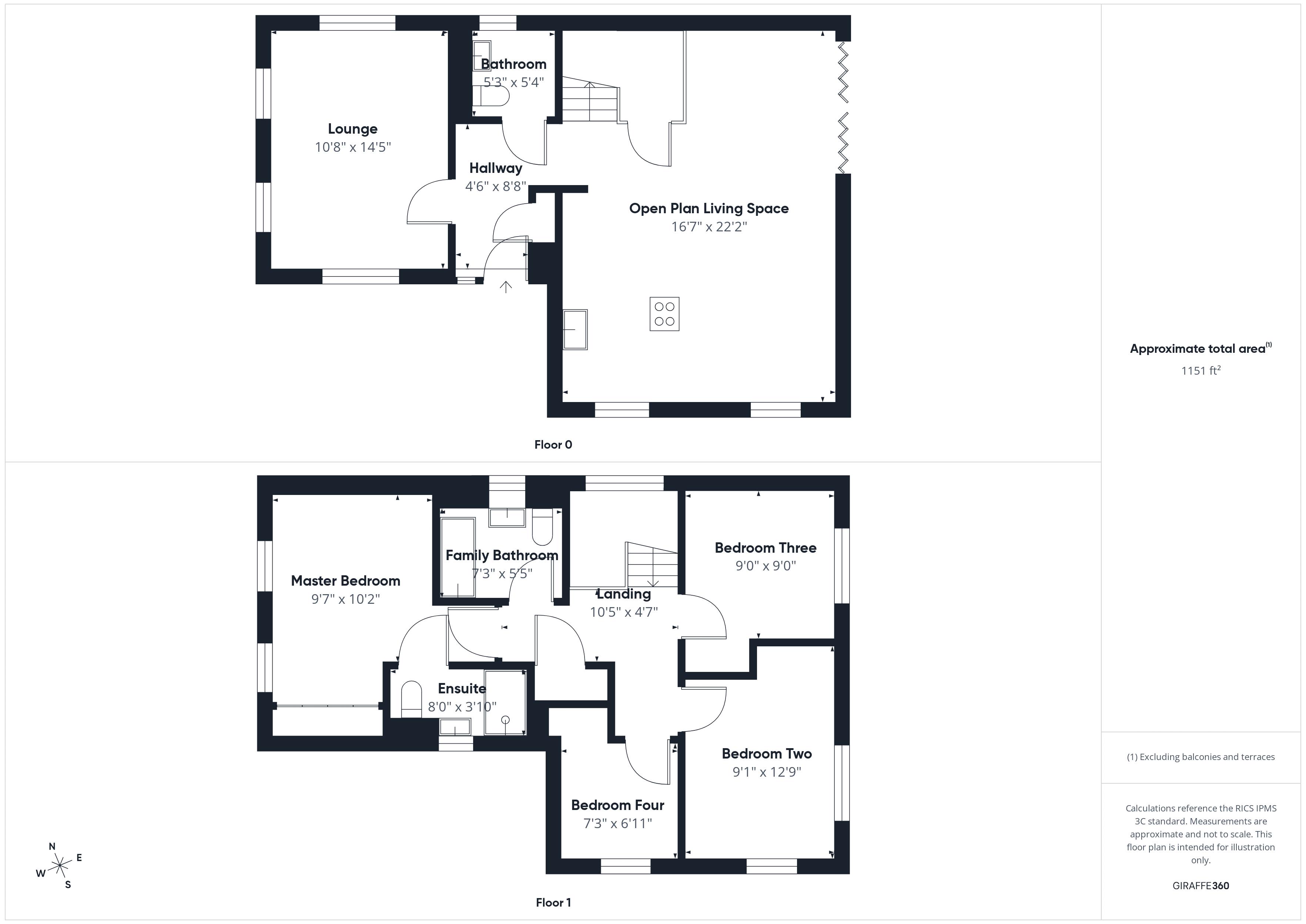 4 bed house for sale in Kingfisher Way, Ollerton, NG22 - Property Floorplan