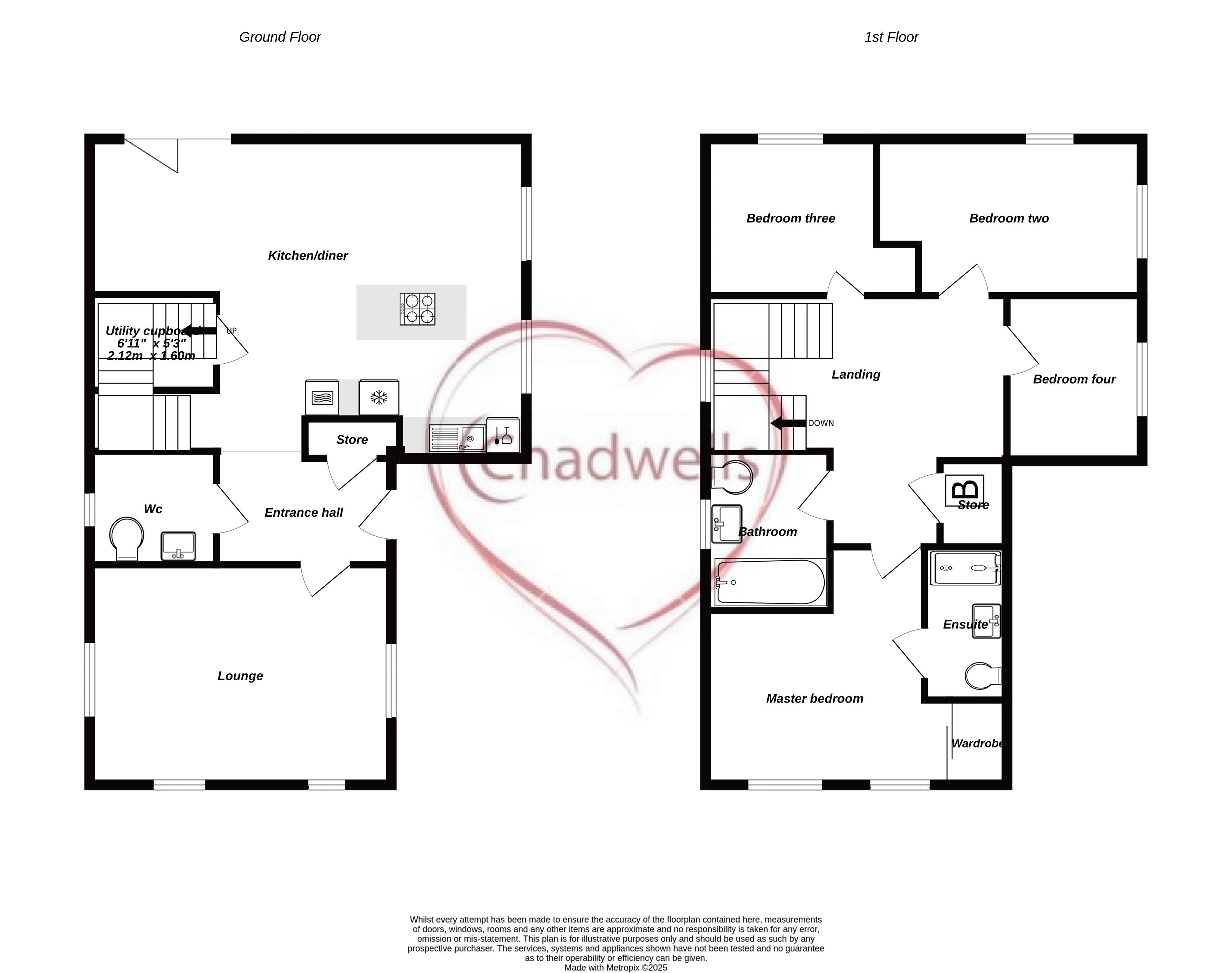 4 bed house for sale in Kingfisher Way, Ollerton, NG22 - Property Floorplan