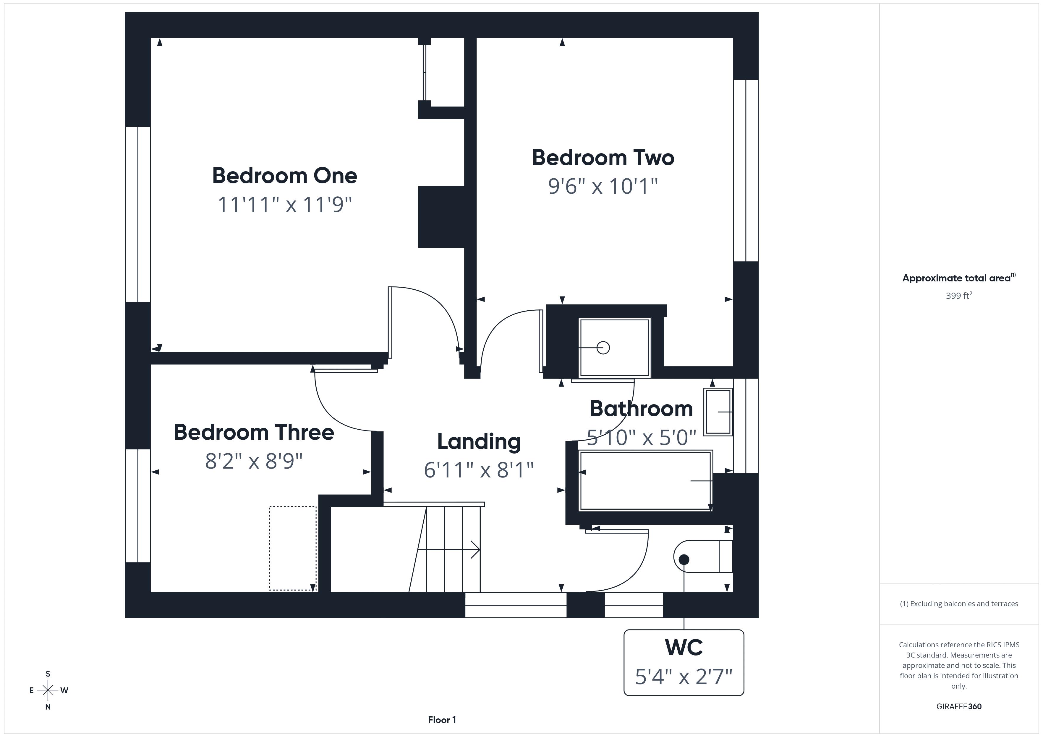 3 bed house for sale in Hawthorn Drive, Newark, NG22 - Property Floorplan