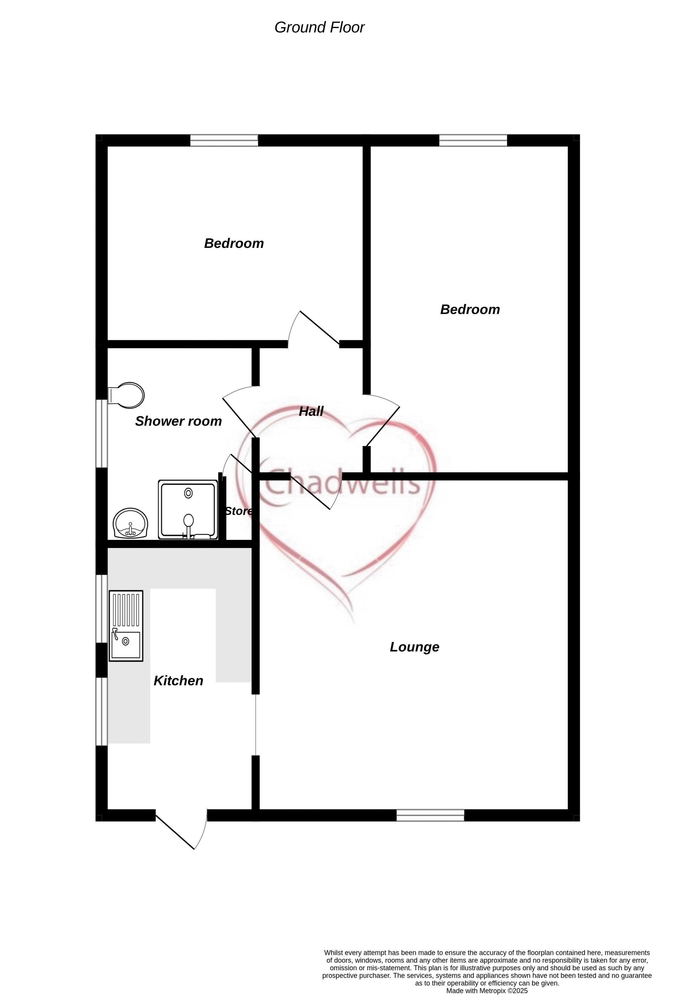 2 bed bungalow for sale in Fern Bank Avenue, Newark, NG22 - Property Floorplan