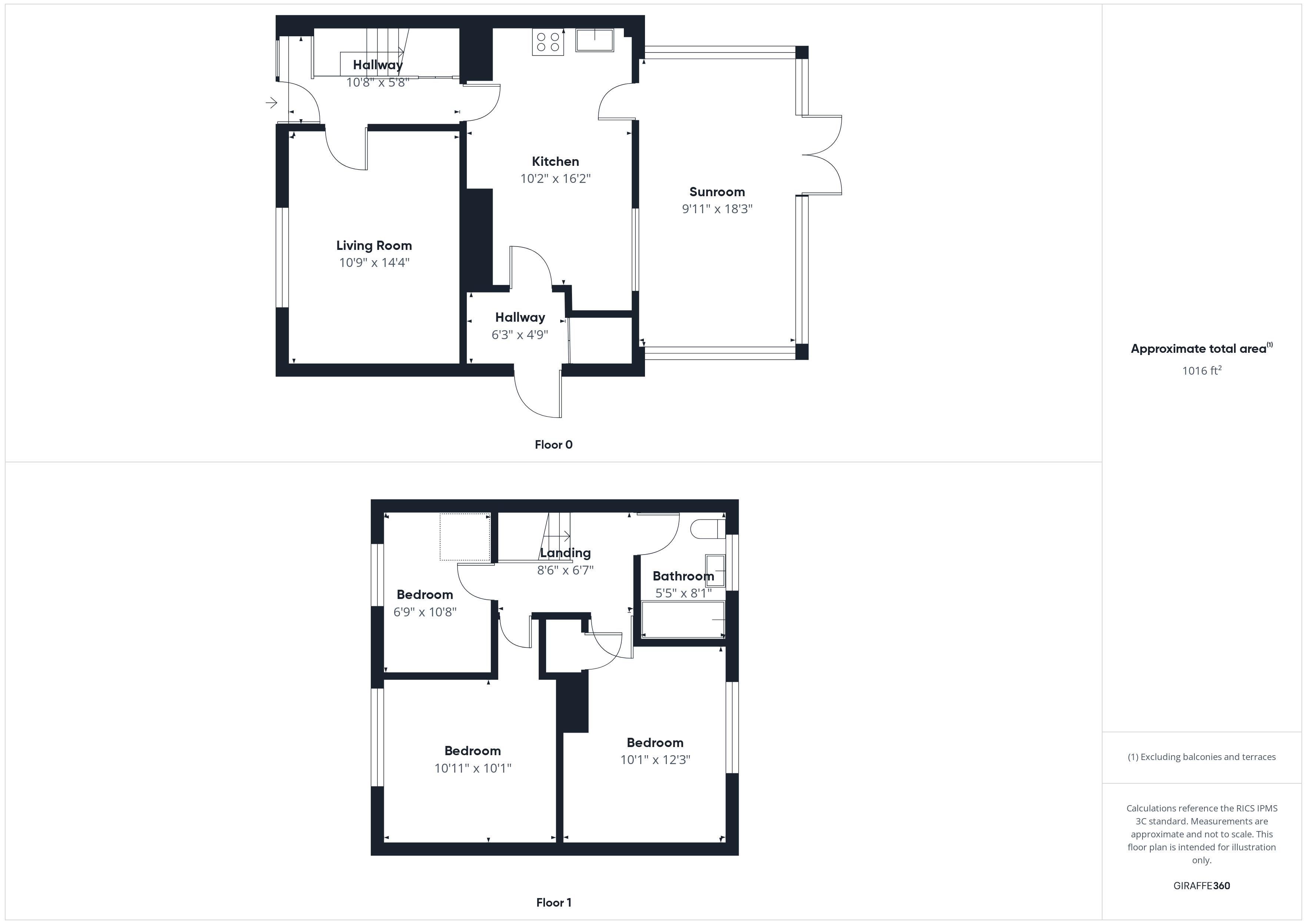 3 bed house for sale in Chestnut Drive, Ollerton, NG22 - Property Floorplan