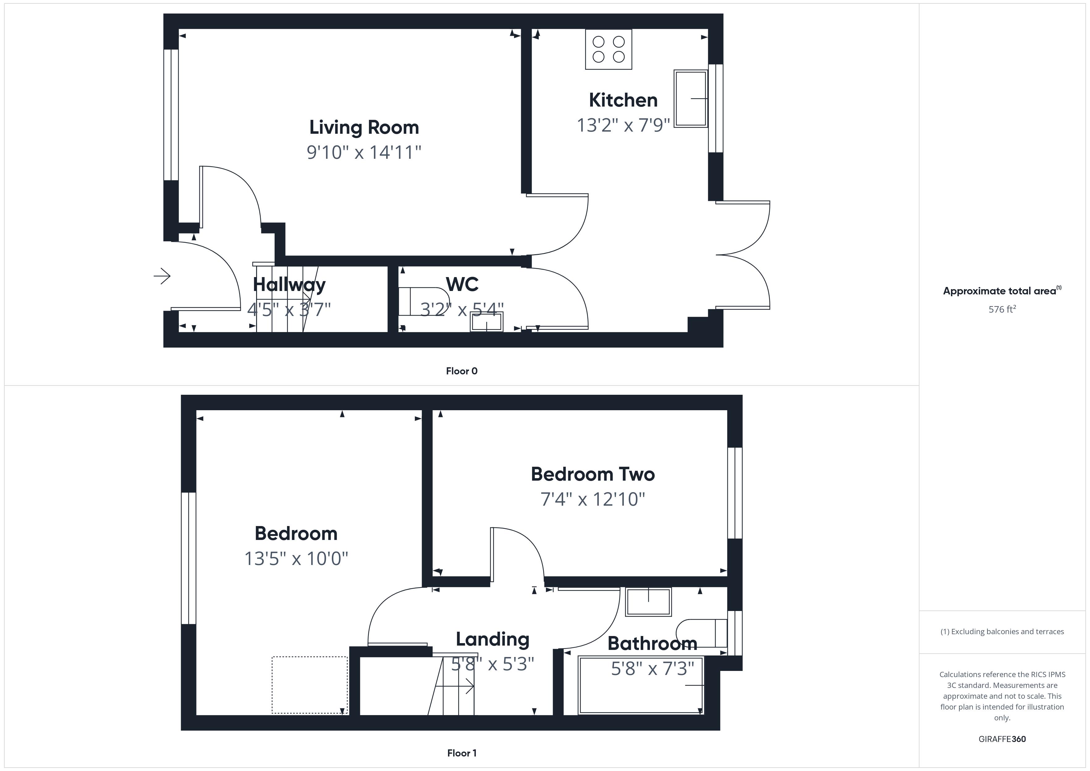 2 bed house for sale in Headstock Close, Ollerton, NG22 - Property Floorplan