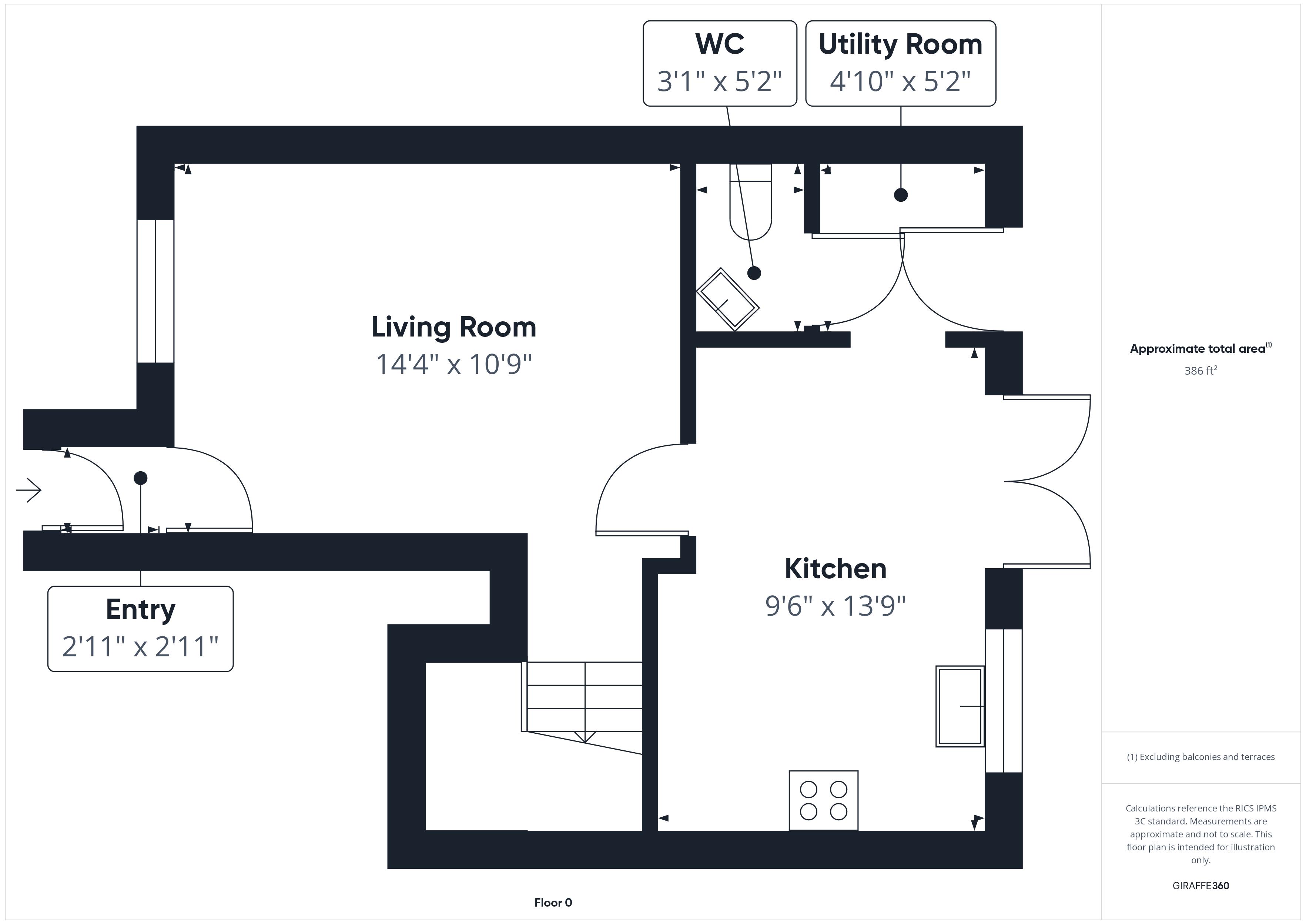 3 bed house for sale in Colliers Way, Edwinstowe, NG21 - Property Floorplan