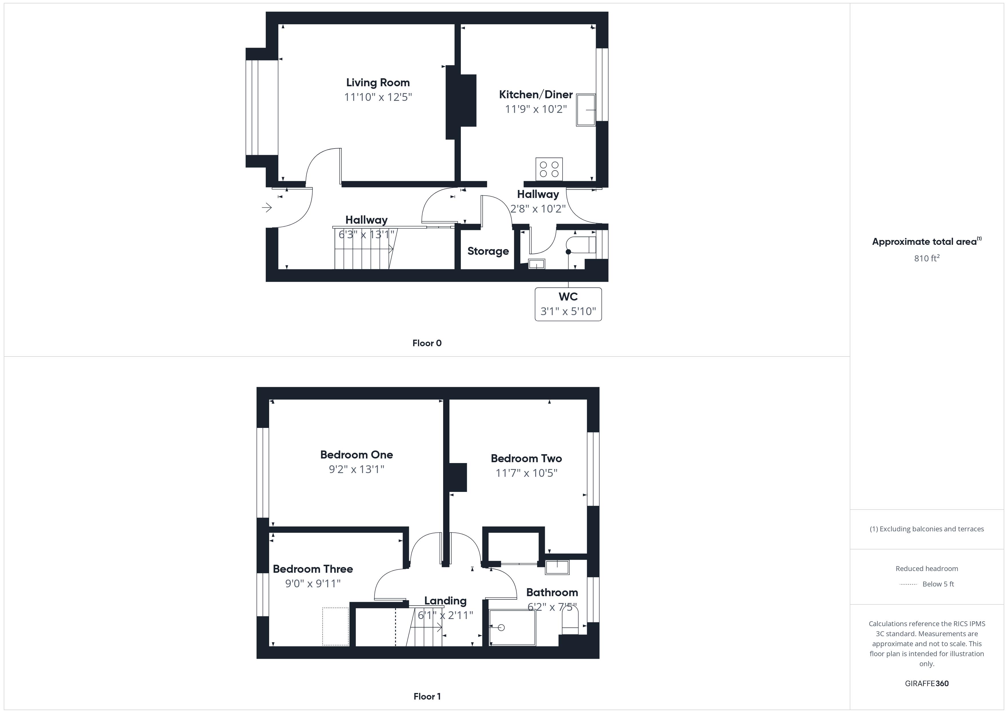 3 bed house for sale in Hallam Road, Ollerton, NG22 - Property Floorplan