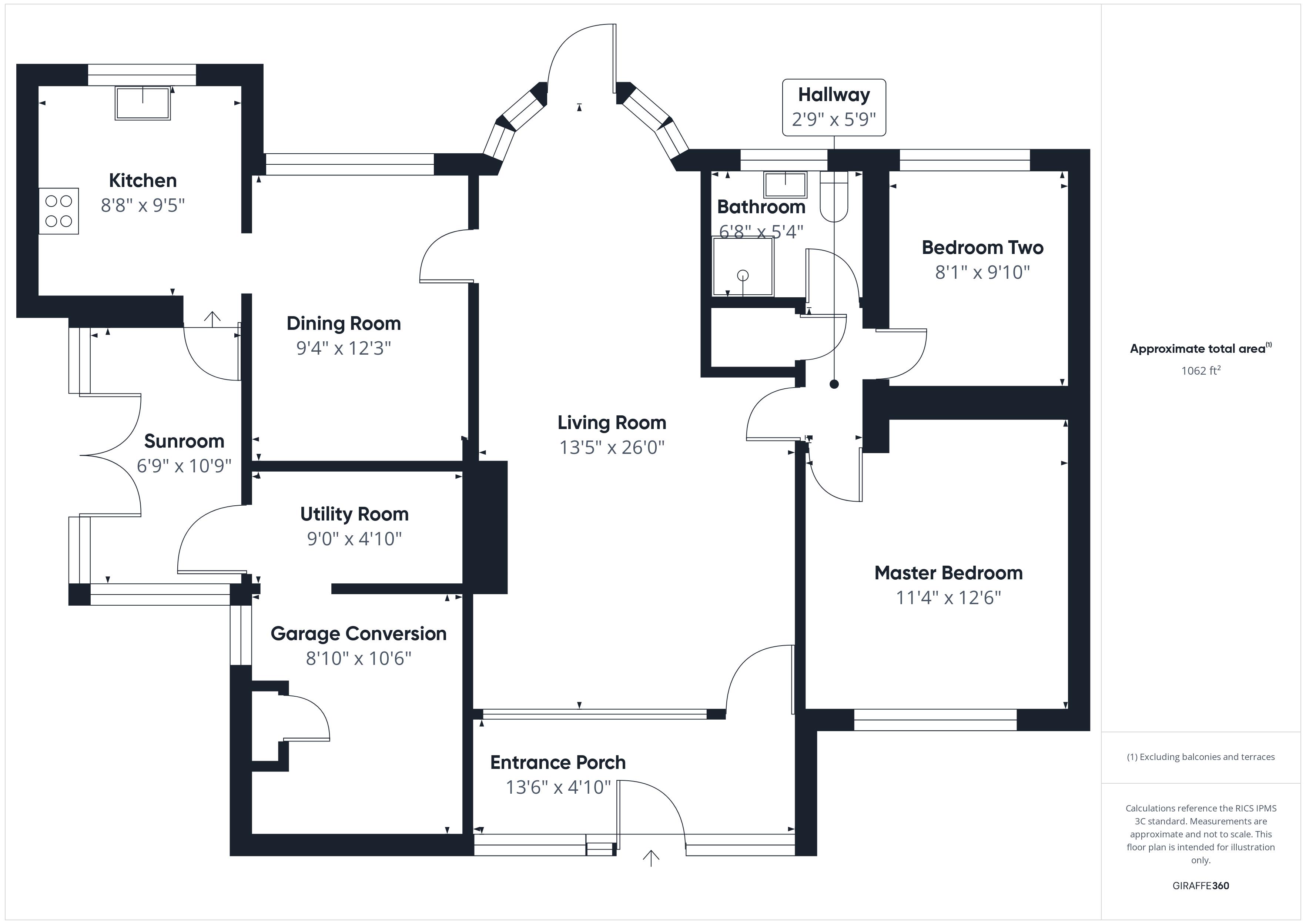 2 bed bungalow for sale in Greendale Avenue, Mansfield, NG21 - Property Floorplan
