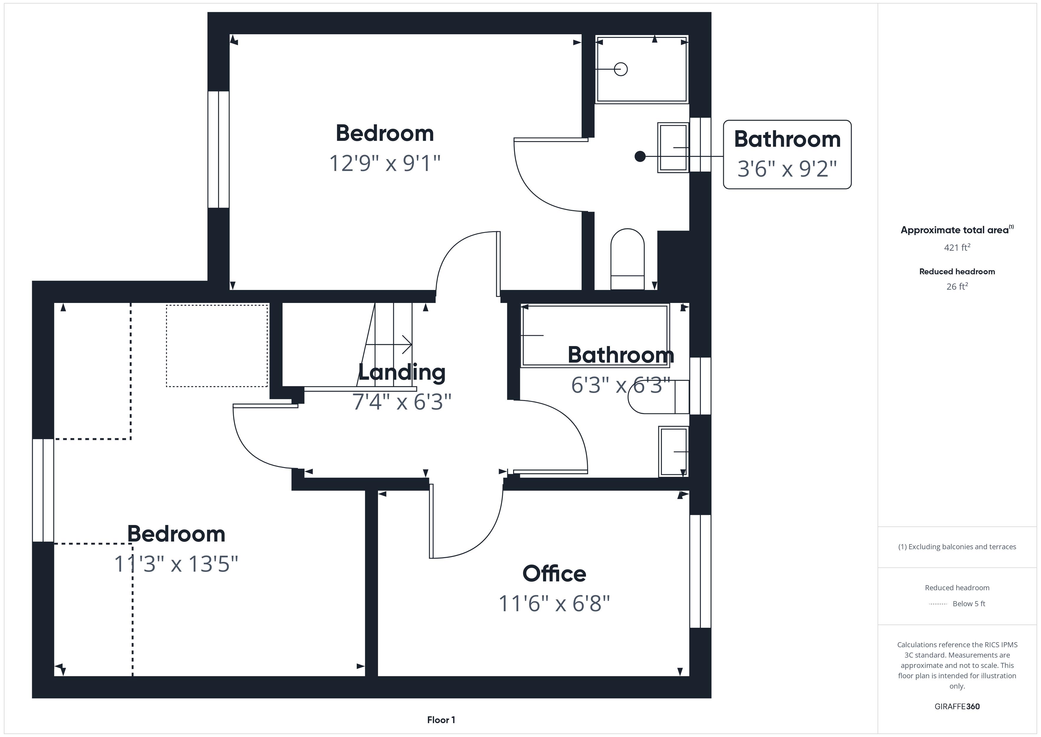 3 bed house for sale in Swan Lane, Ollerton, NG22 - Property Floorplan