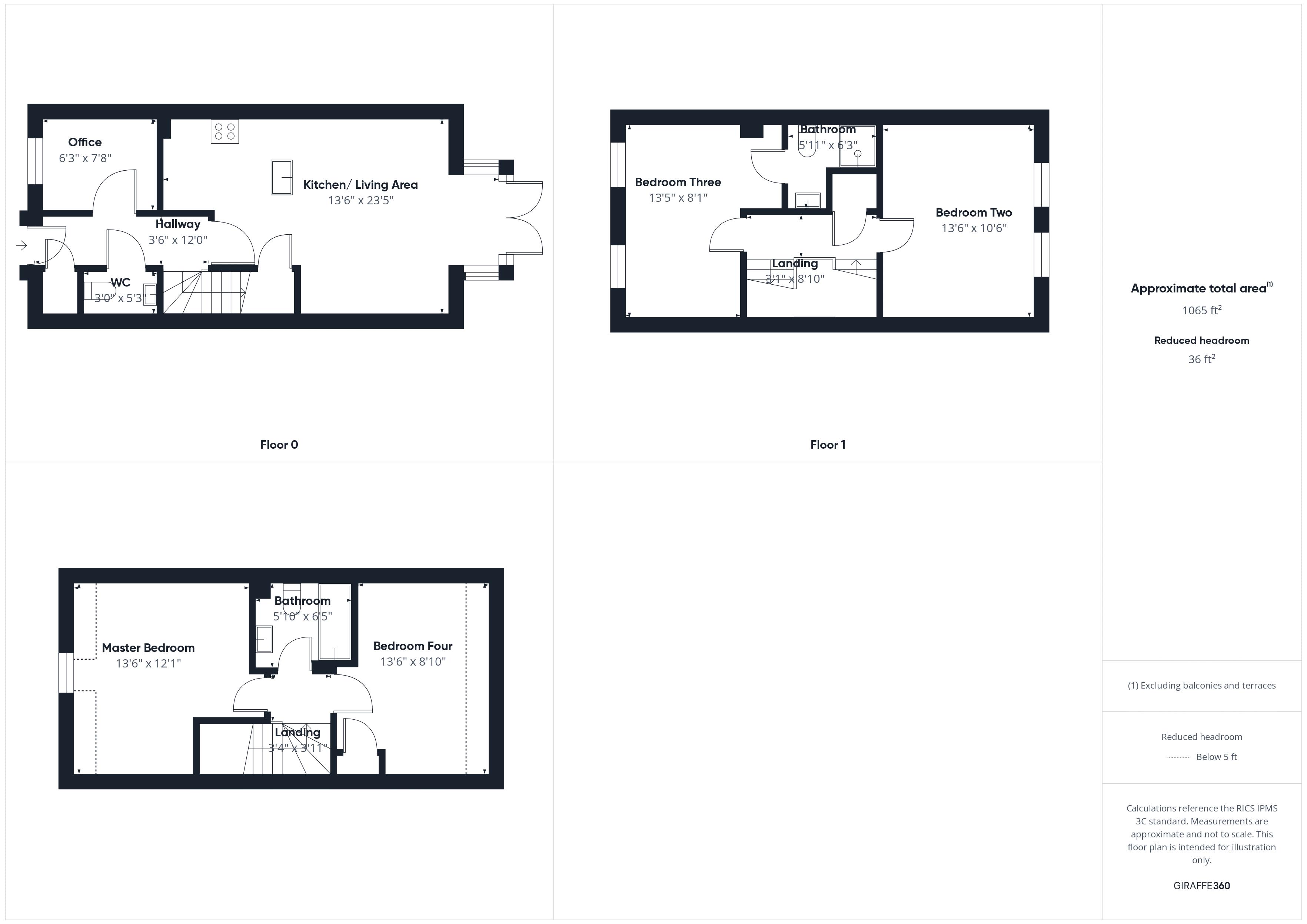 4 bed house to rent in Overman Drive, Thoresby Vale, NG21 - Property Floorplan