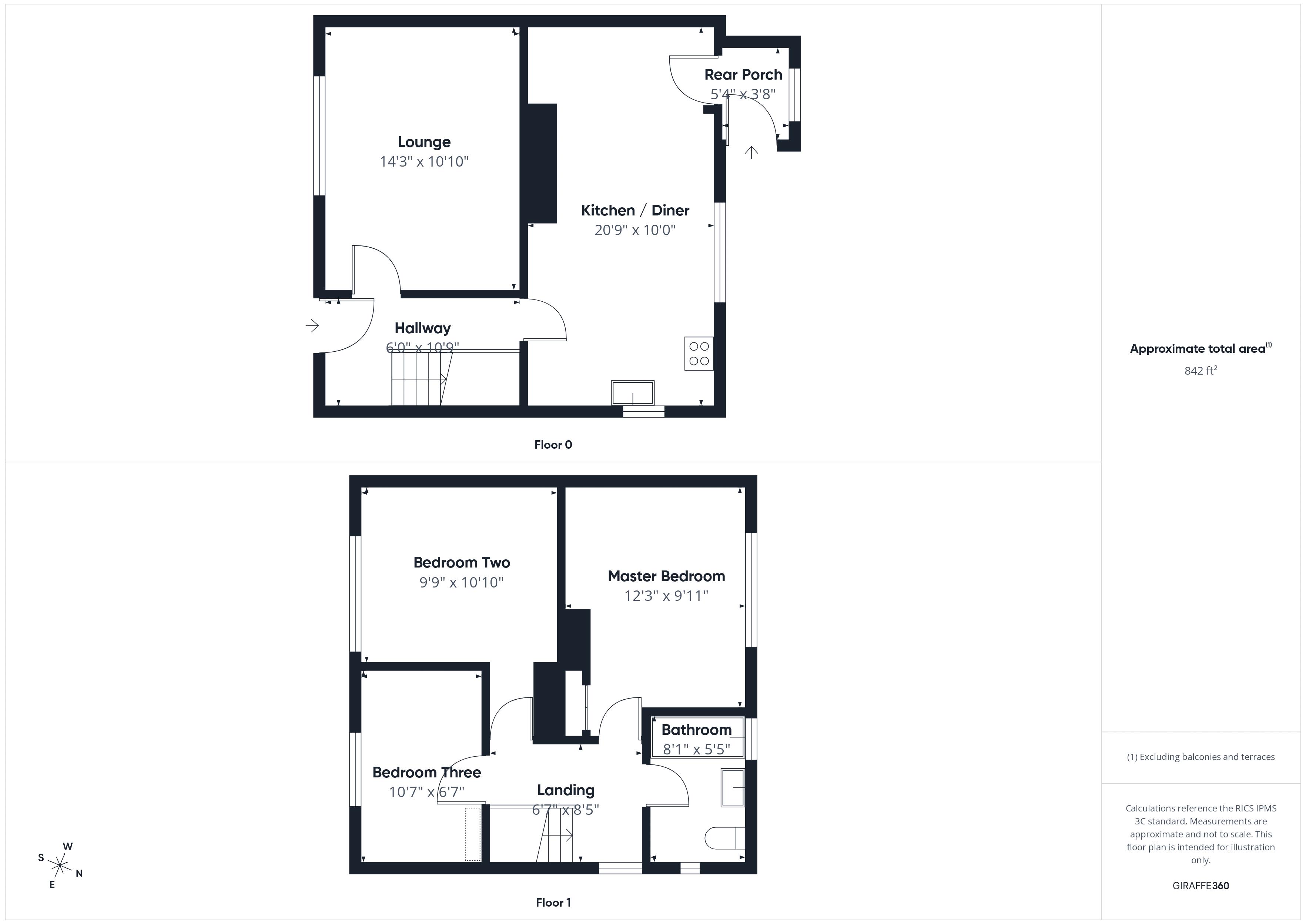 3 bed house for sale in Petersmith Crescent, Ollerton, NG22 - Property Floorplan