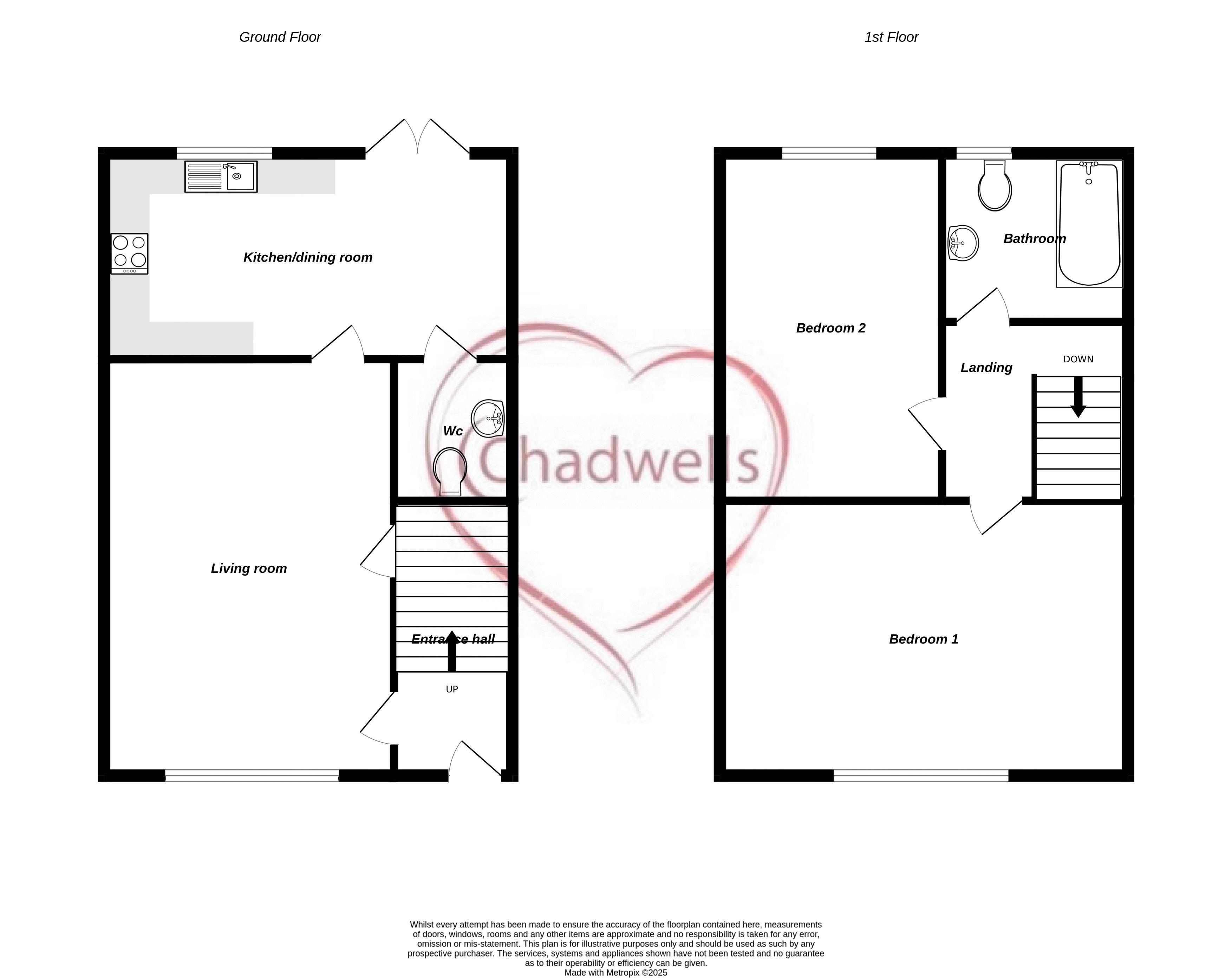 2 bed house to rent in Riverdale Road, Ollerton, NG22 - Property Floorplan
