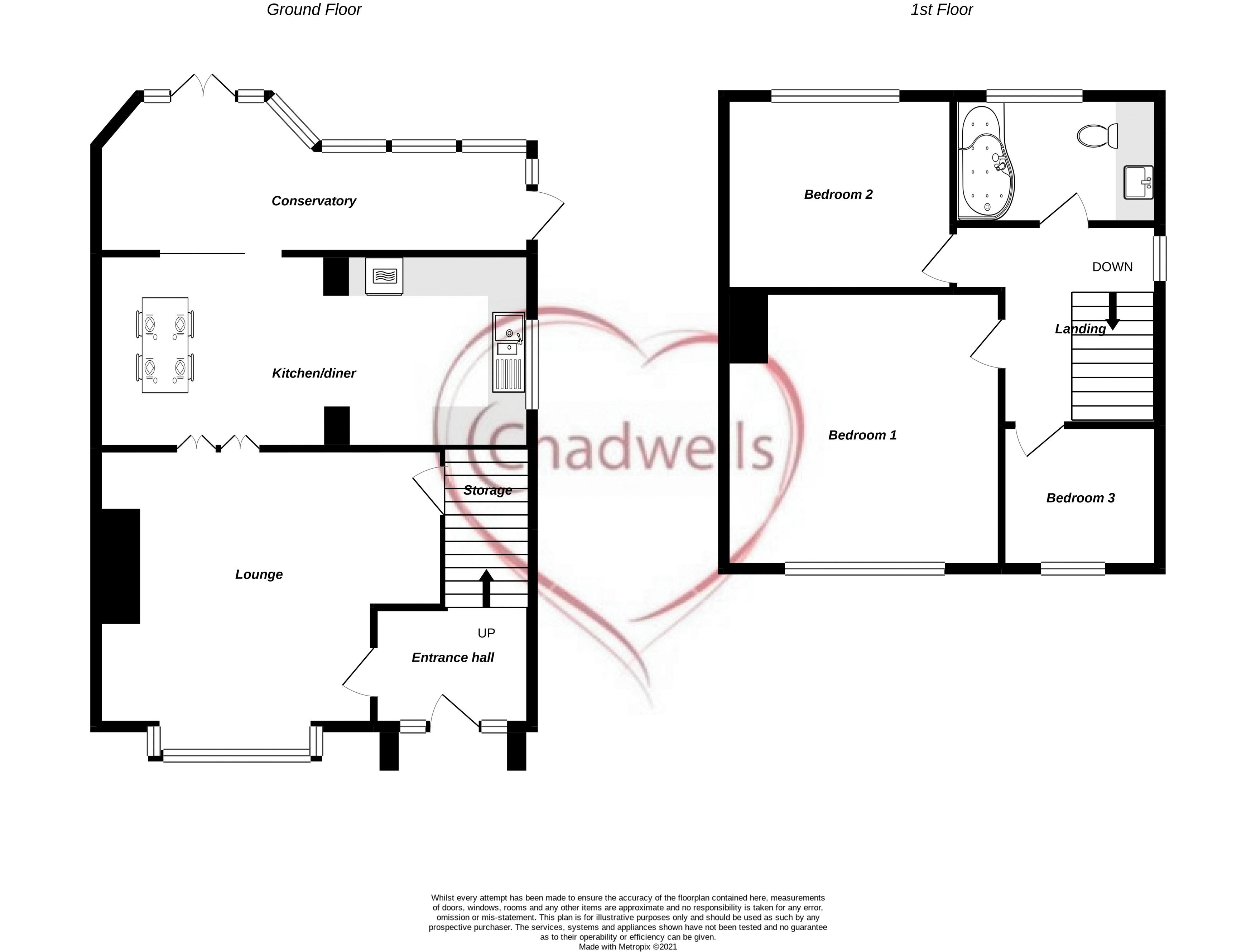 3 bed house for sale in Main Road, Boughton, NG22 - Property Floorplan