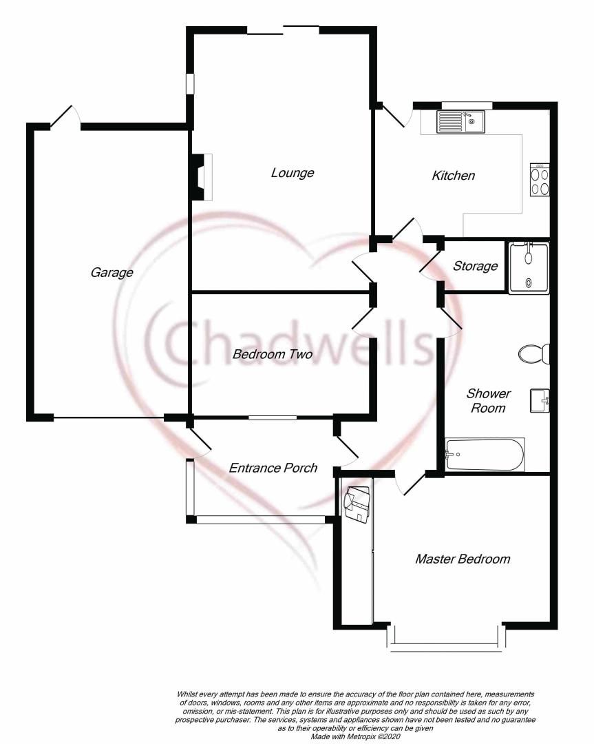 2 bed bungalow for sale in Maypole Road, Wellow, NG22 - Property Floorplan