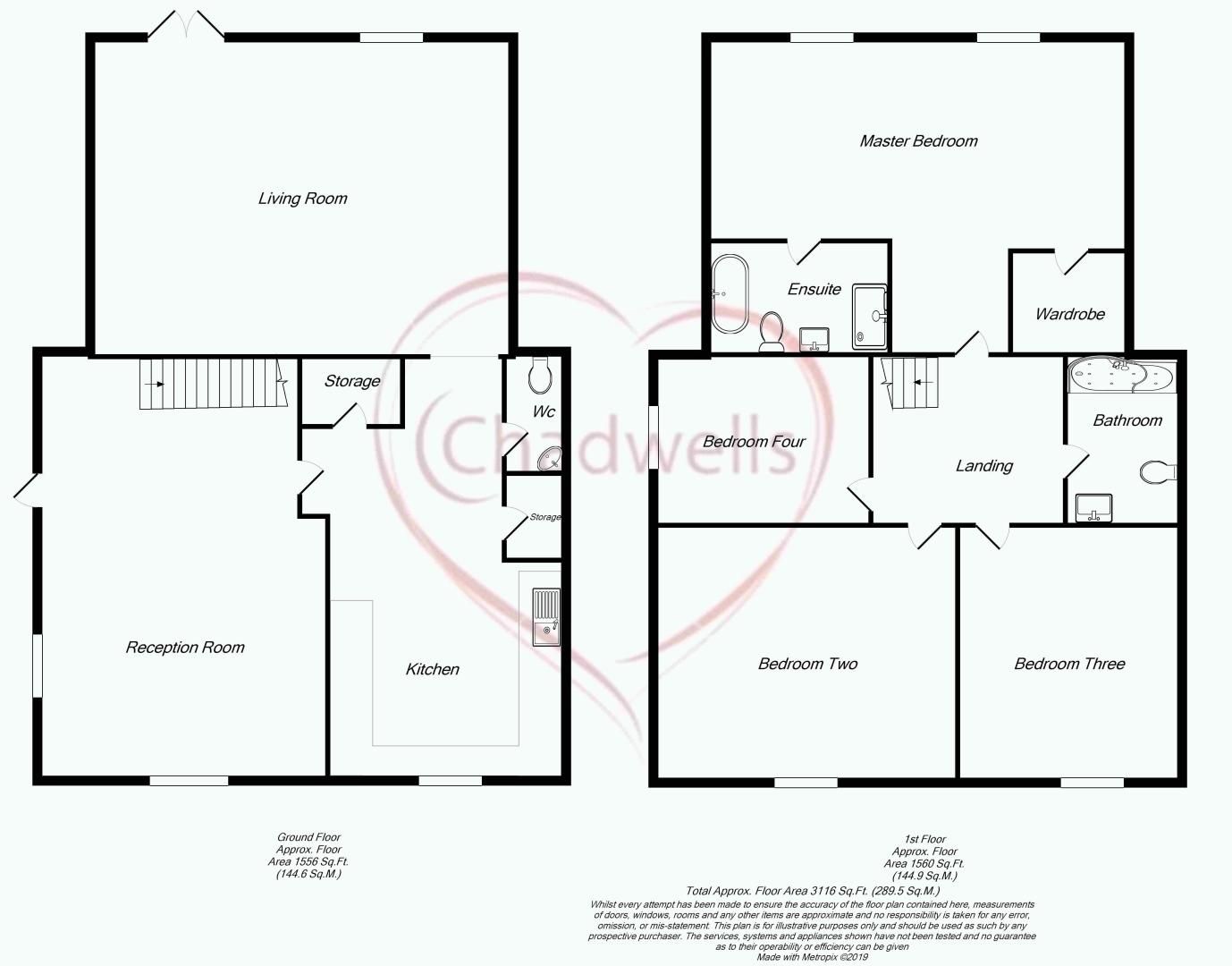4 bed house for sale in Rufford Road, Edwinstowe, NG21 - Property Floorplan