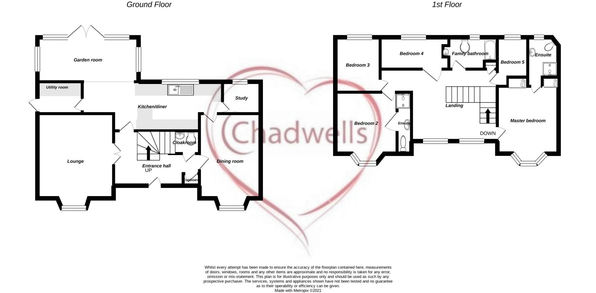 5 bed house for sale in Occupation Lane, Edwinstowe, NG21 - Property Floorplan