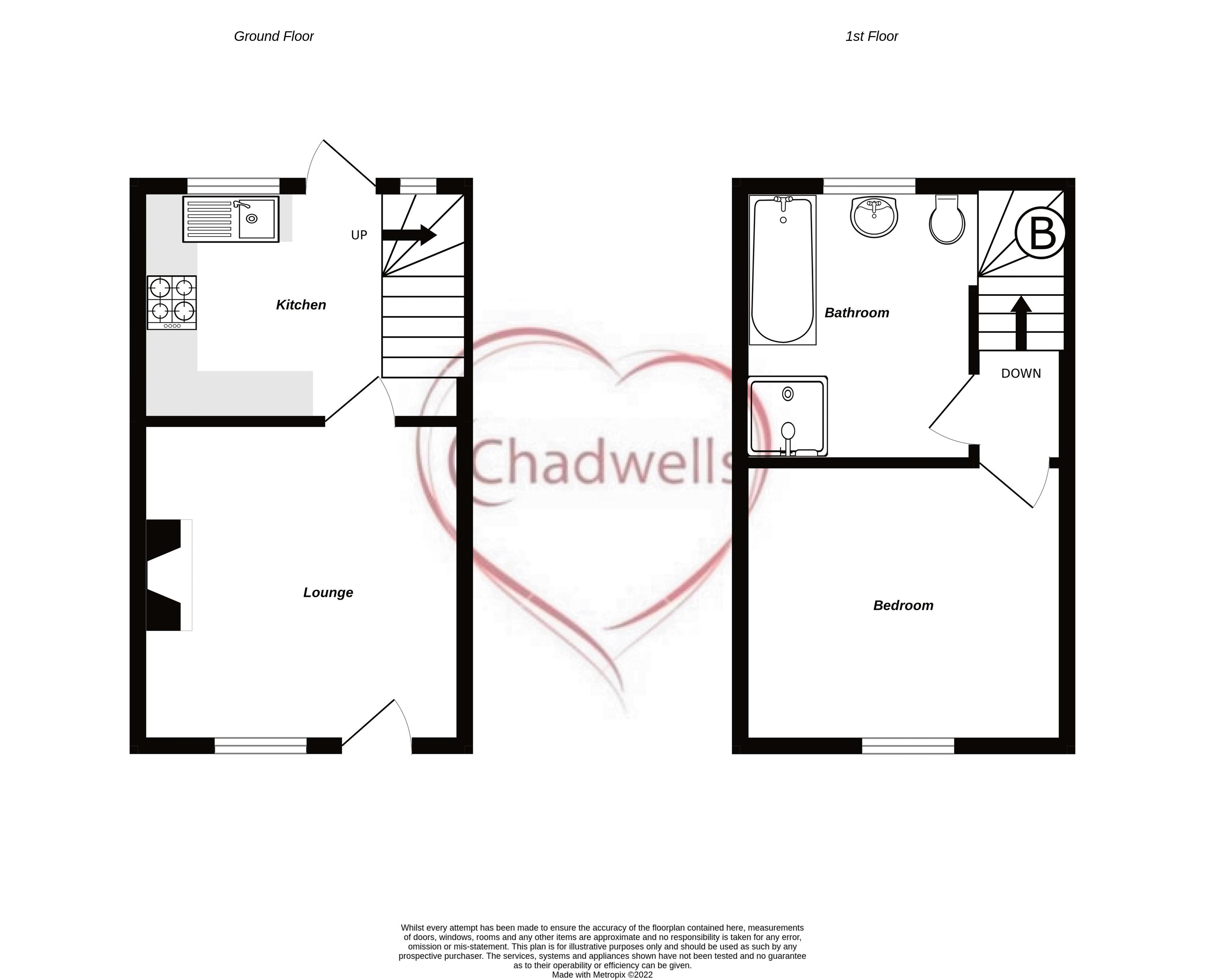 1 bed house for sale in Wellow Road, Ollerton, NG22 - Property Floorplan