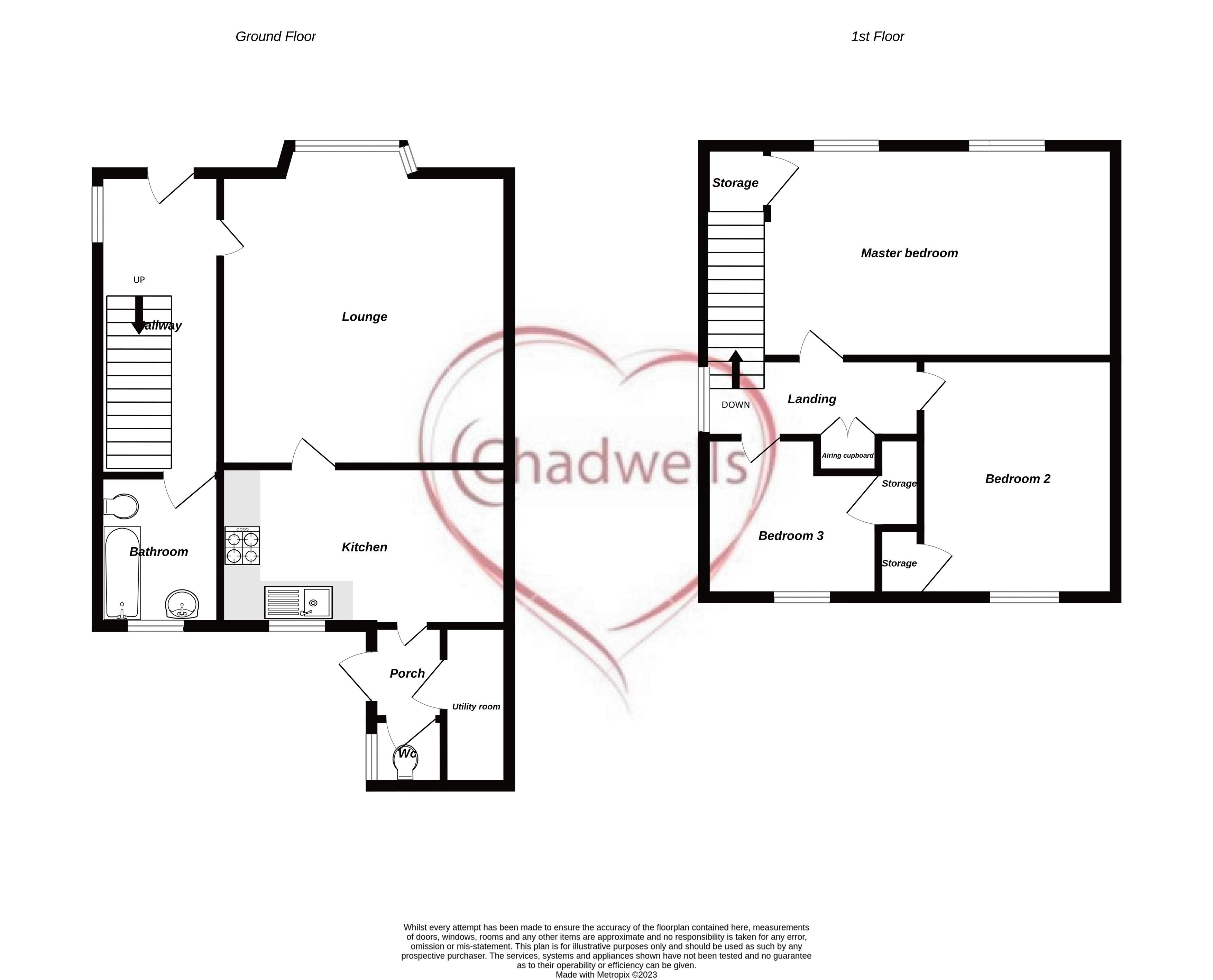 3 bed house for sale in Lansbury Road, Edwinstowe, NG21 - Property Floorplan