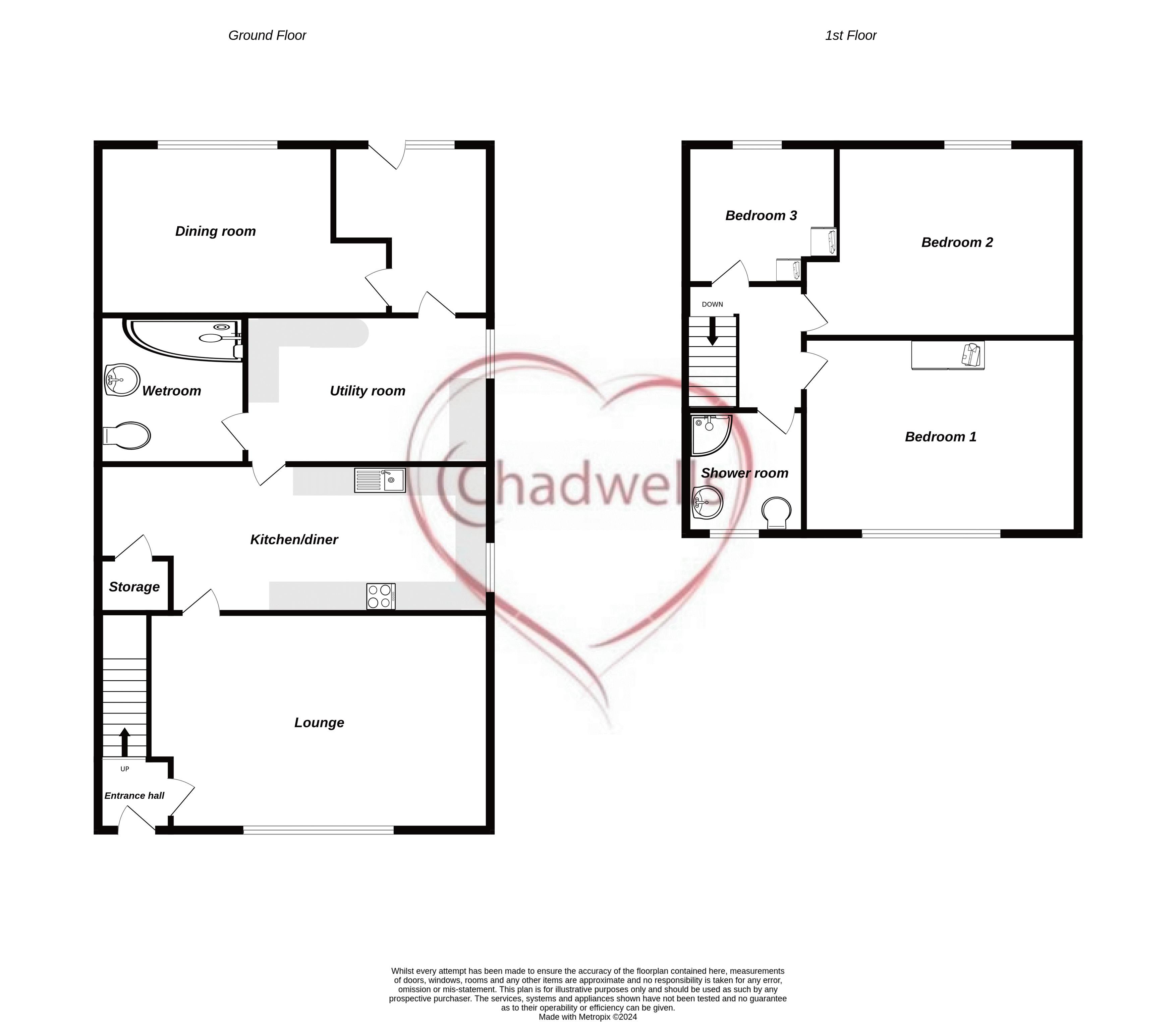 3 bed house for sale in Poplar Street, Ollerton, NG22 - Property Floorplan