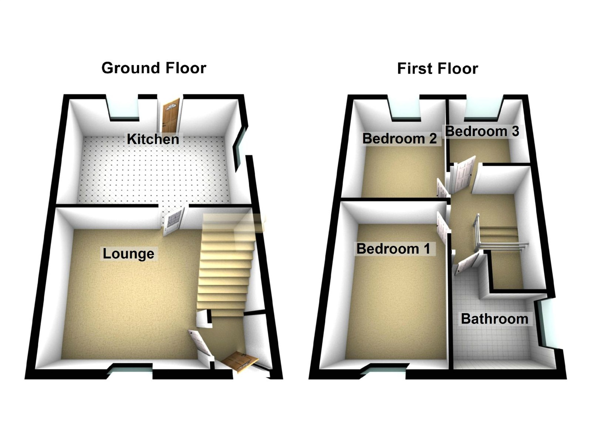 3 bed house to rent in Mansfield Road, Edwinstowe, NG21 - Property Floorplan