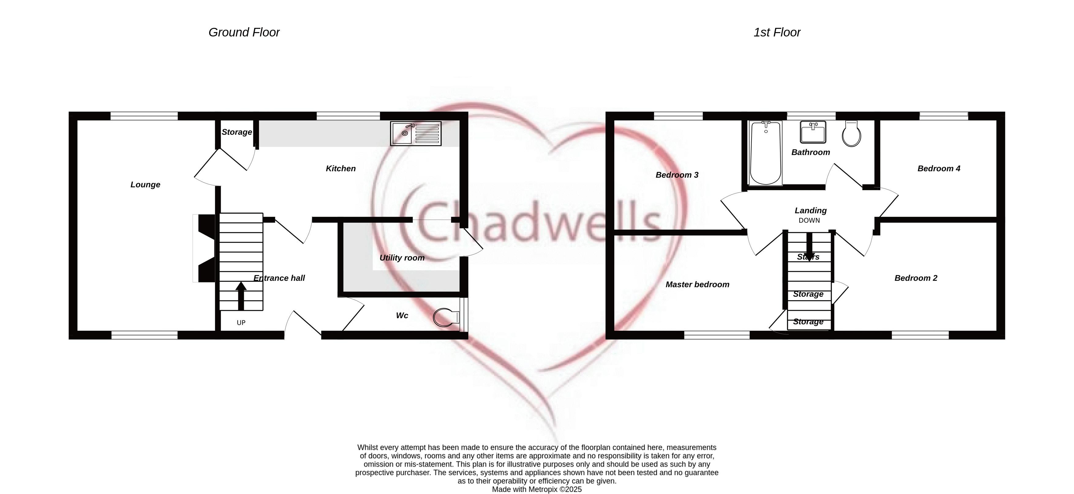 4 bed house for sale in The Markhams, Ollerton, NG22 - Property Floorplan