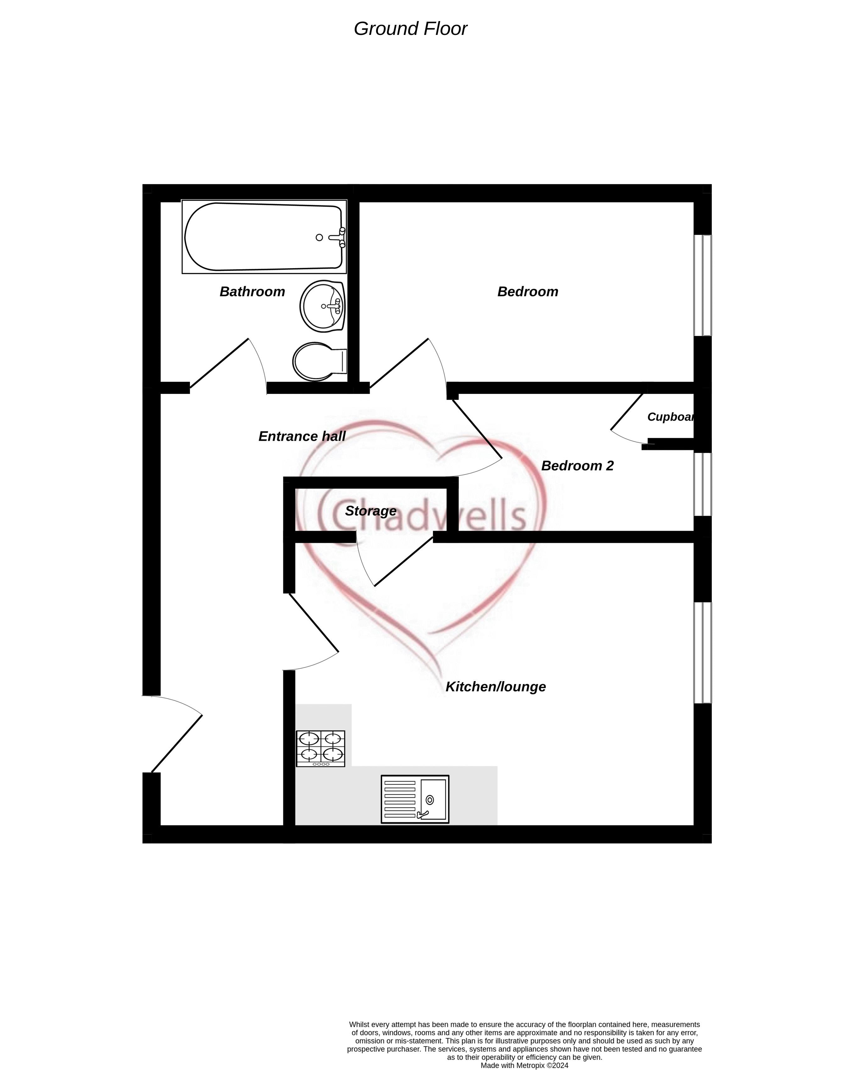 2 bed flat to rent in Indigo Court, Bath Lane, Mansfield, NG18 - Property Floorplan