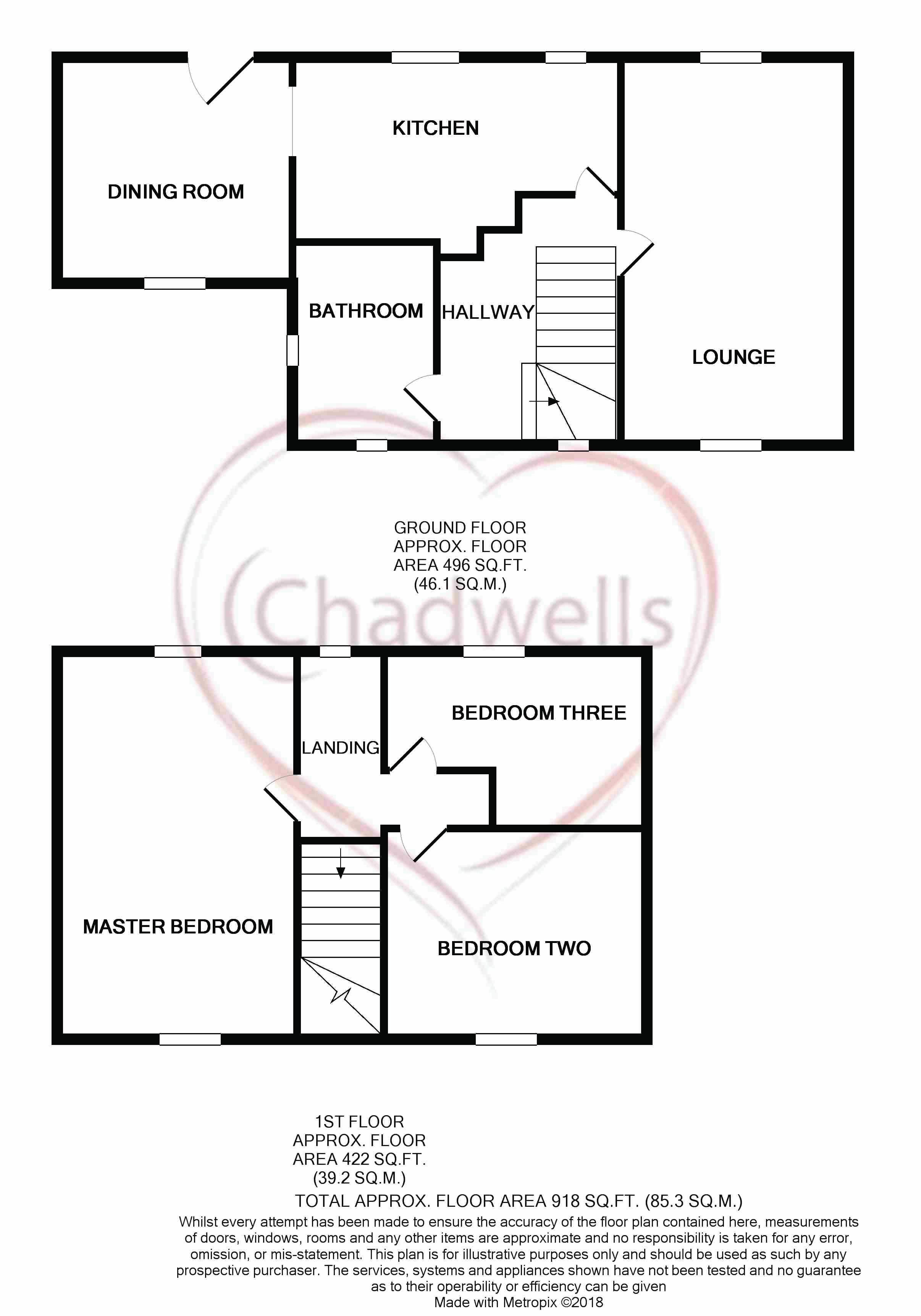 3 bed house to rent in Lansbury Road, Edwinstowe, NG21 - Property Floorplan