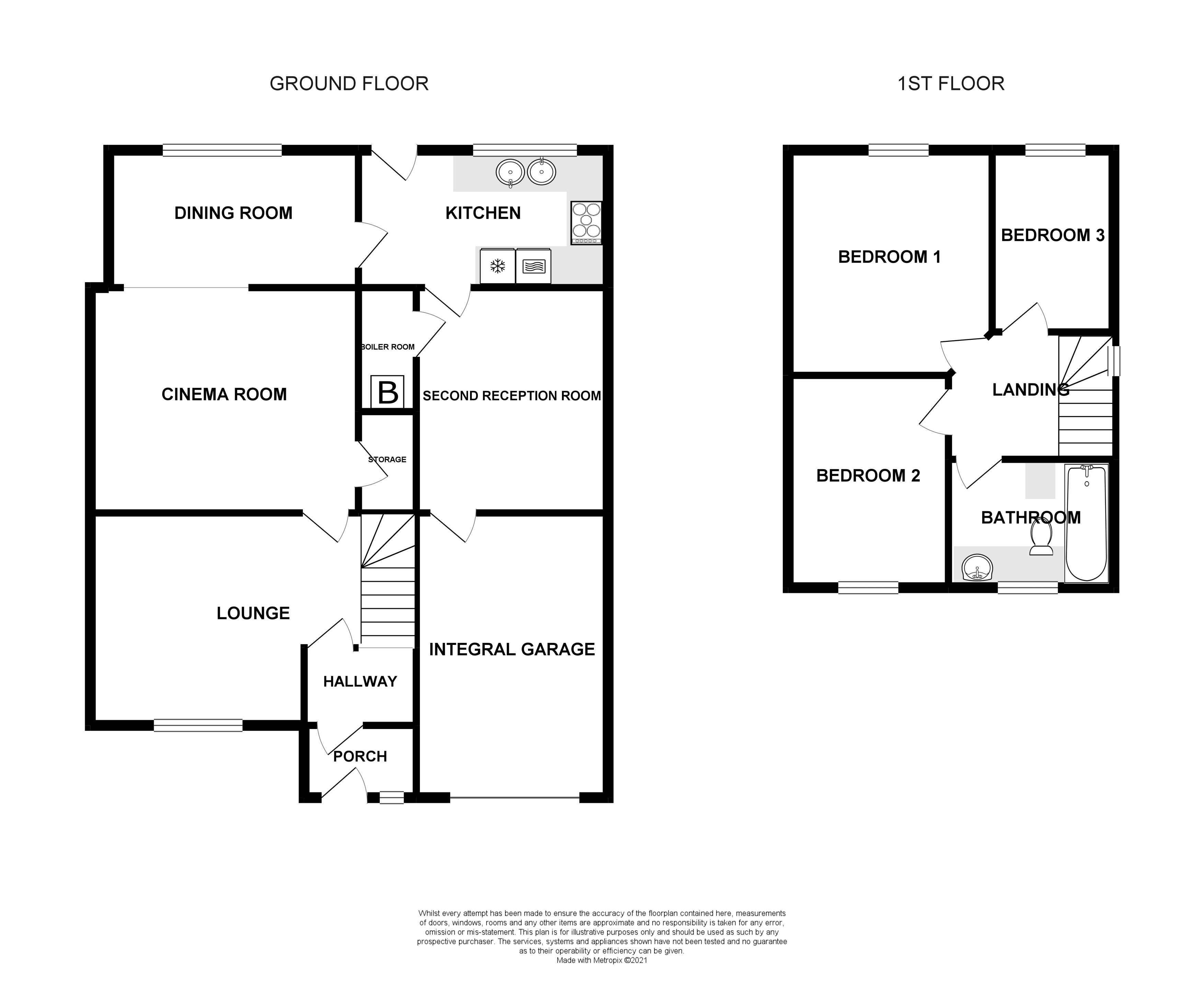3 bed house for sale in Walesby Lane, New Ollerton, NG22 - Property Floorplan