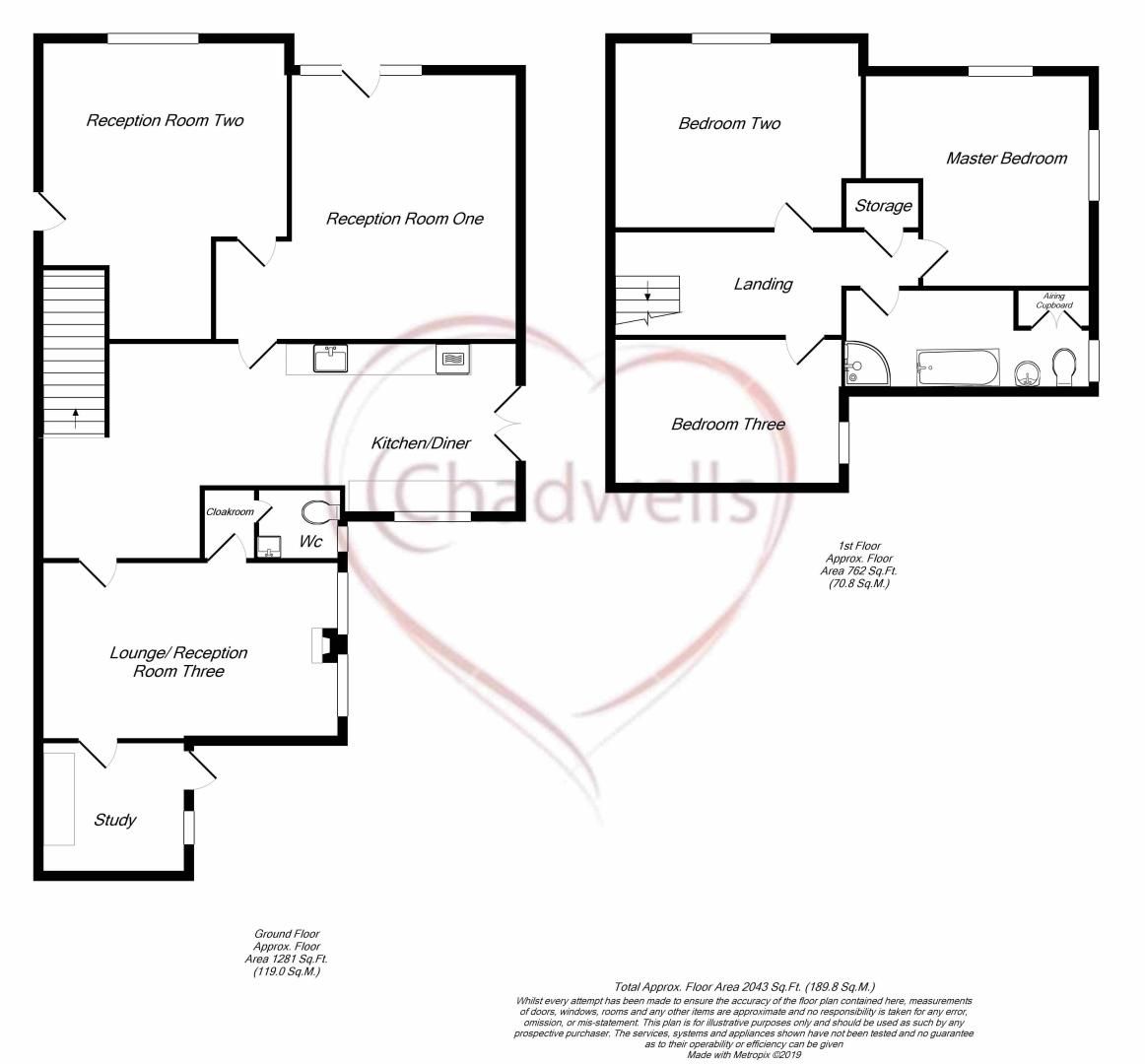 3 bed house for sale in Kirklington Road, Eakring, NG22 - Property Floorplan
