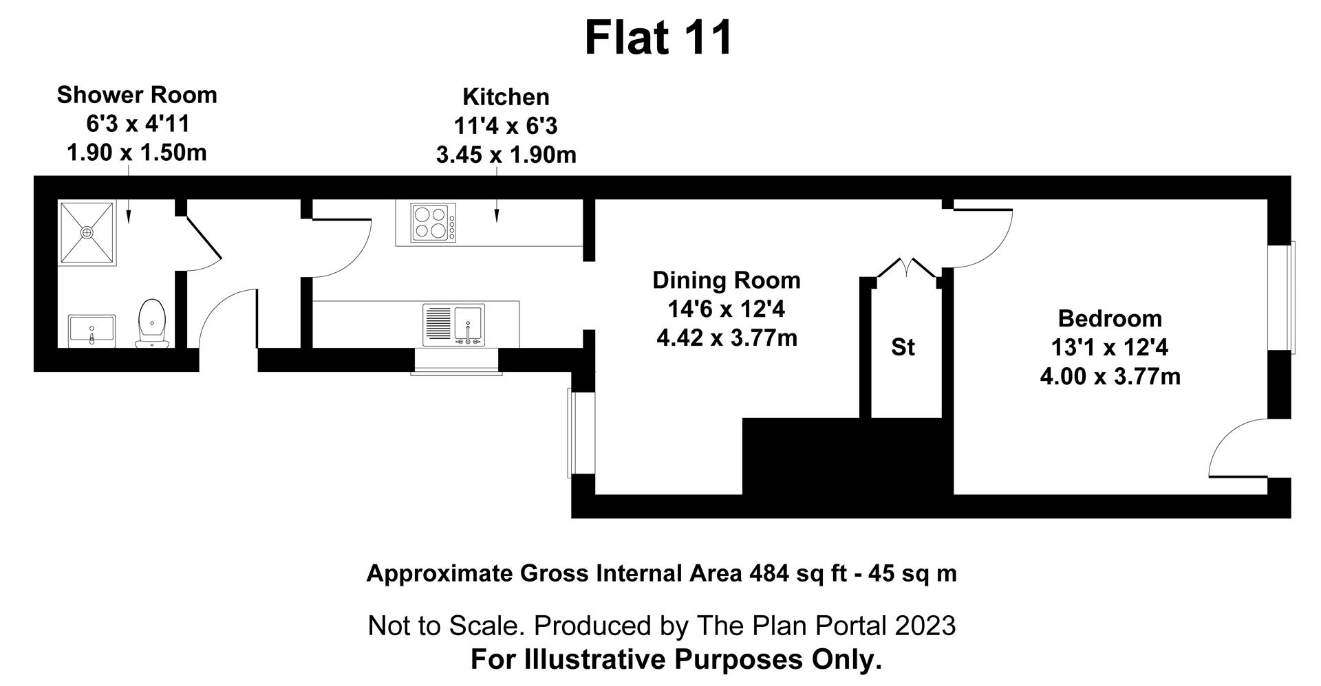 3 bed flat for sale in Ilkeston - Property Floorplan