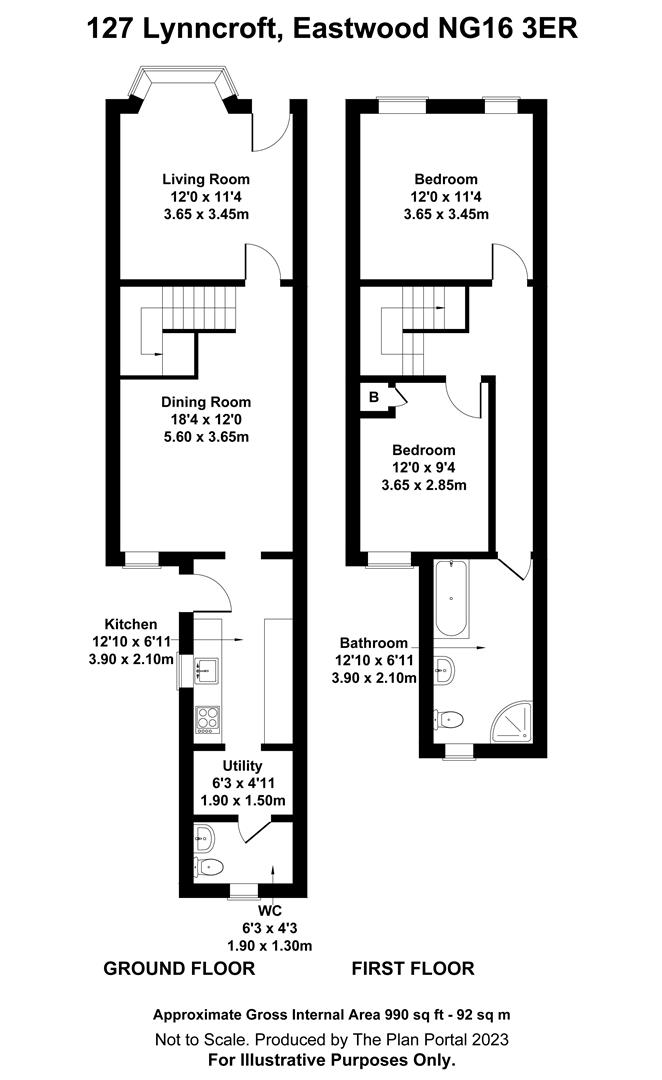 2 bed  for sale in Eastwood - Property Floorplan