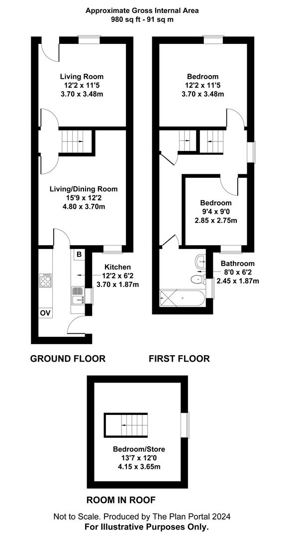 2 bed  for sale - Property Floorplan