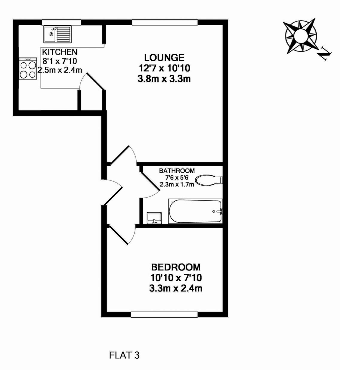 1 bed flat to rent in Friernhay Court, Friernhay Street - Property Floorplan