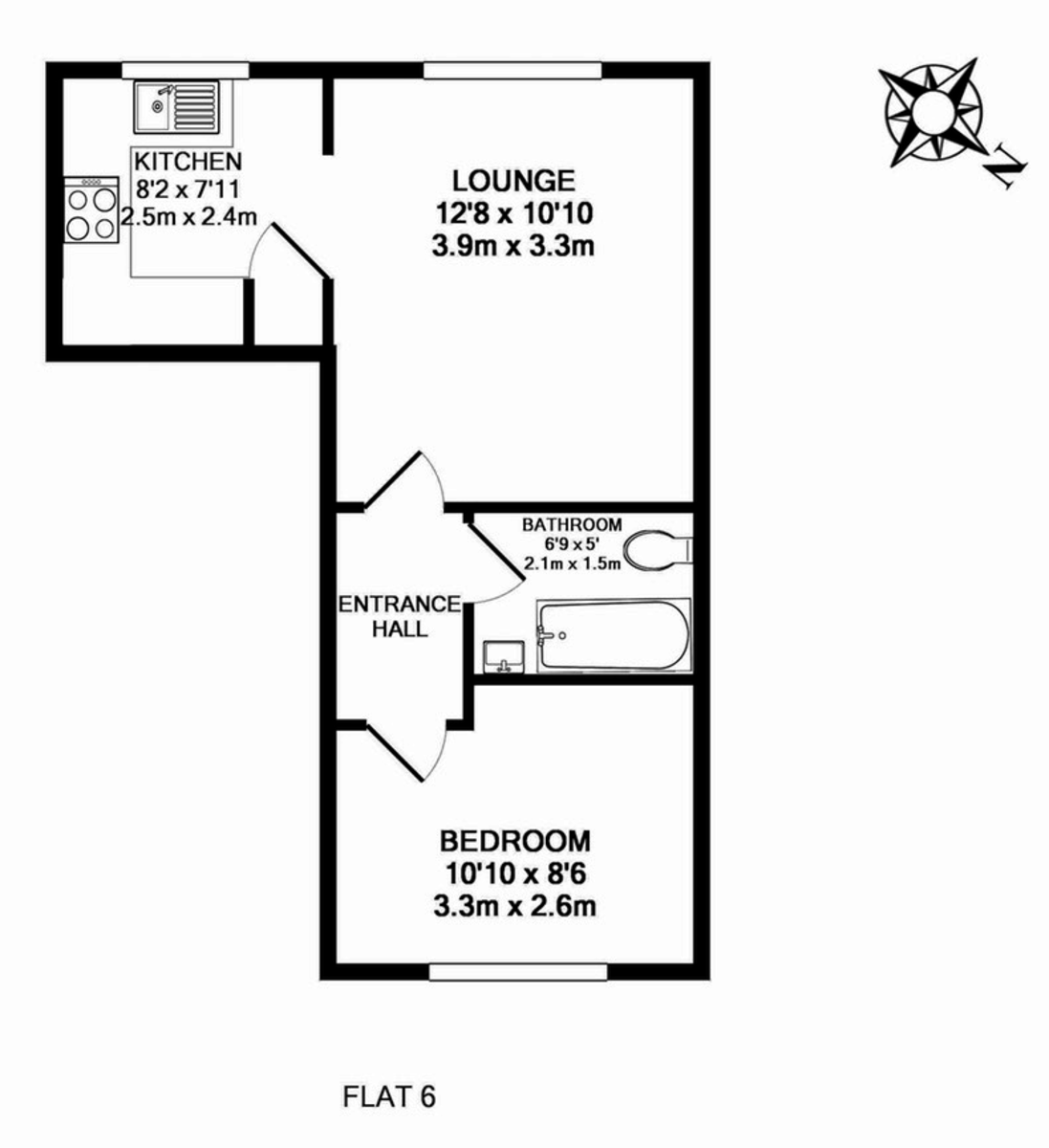 1 bed flat to rent in Friernhay Court, Friernhay Street - Property Floorplan