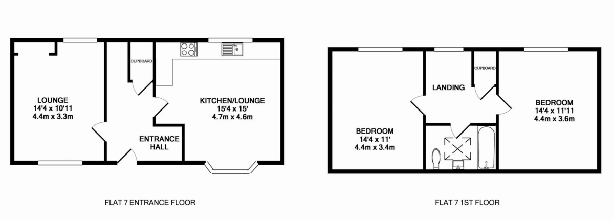 2 bed flat to rent in Friernhay Court, Friernhay Street - Property Floorplan