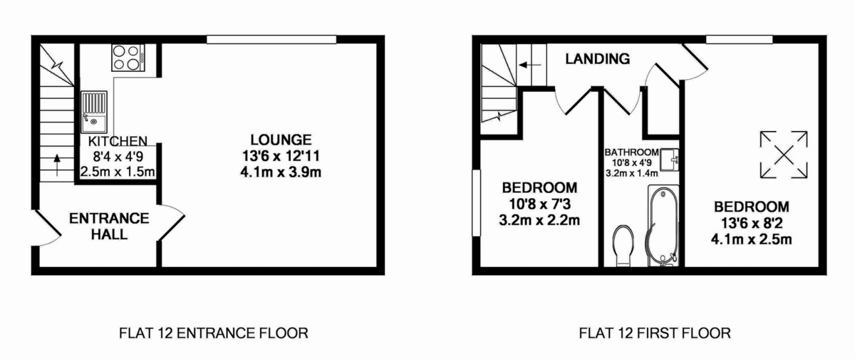 2 bed flat to rent in Friernhay Court, Friernhay Street - Property Floorplan
