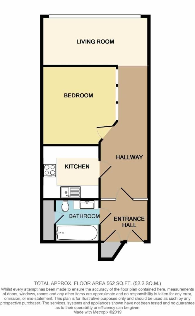 1 bed flat to rent in Fore Street, Exeter - Property Floorplan