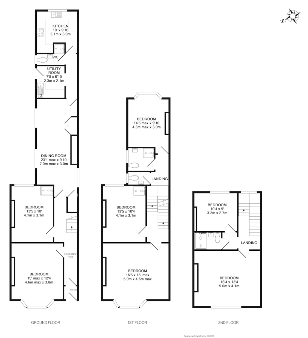 18 bed house for sale in Investment Portfolio, St James, Exeter - Property Floorplan