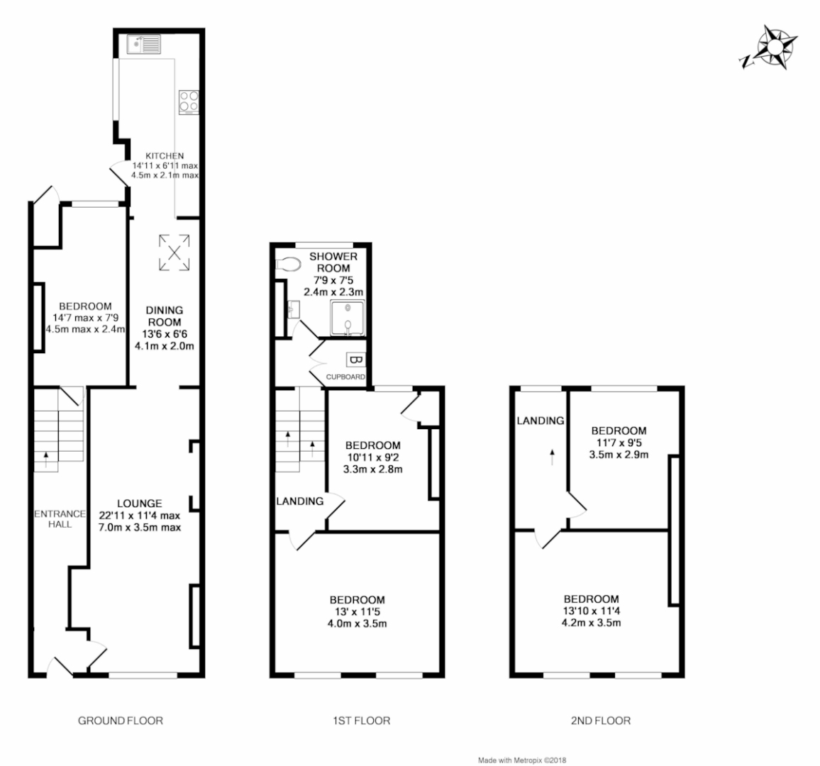 18 bed house for sale in Investment Portfolio, St James, Exeter - Property Floorplan
