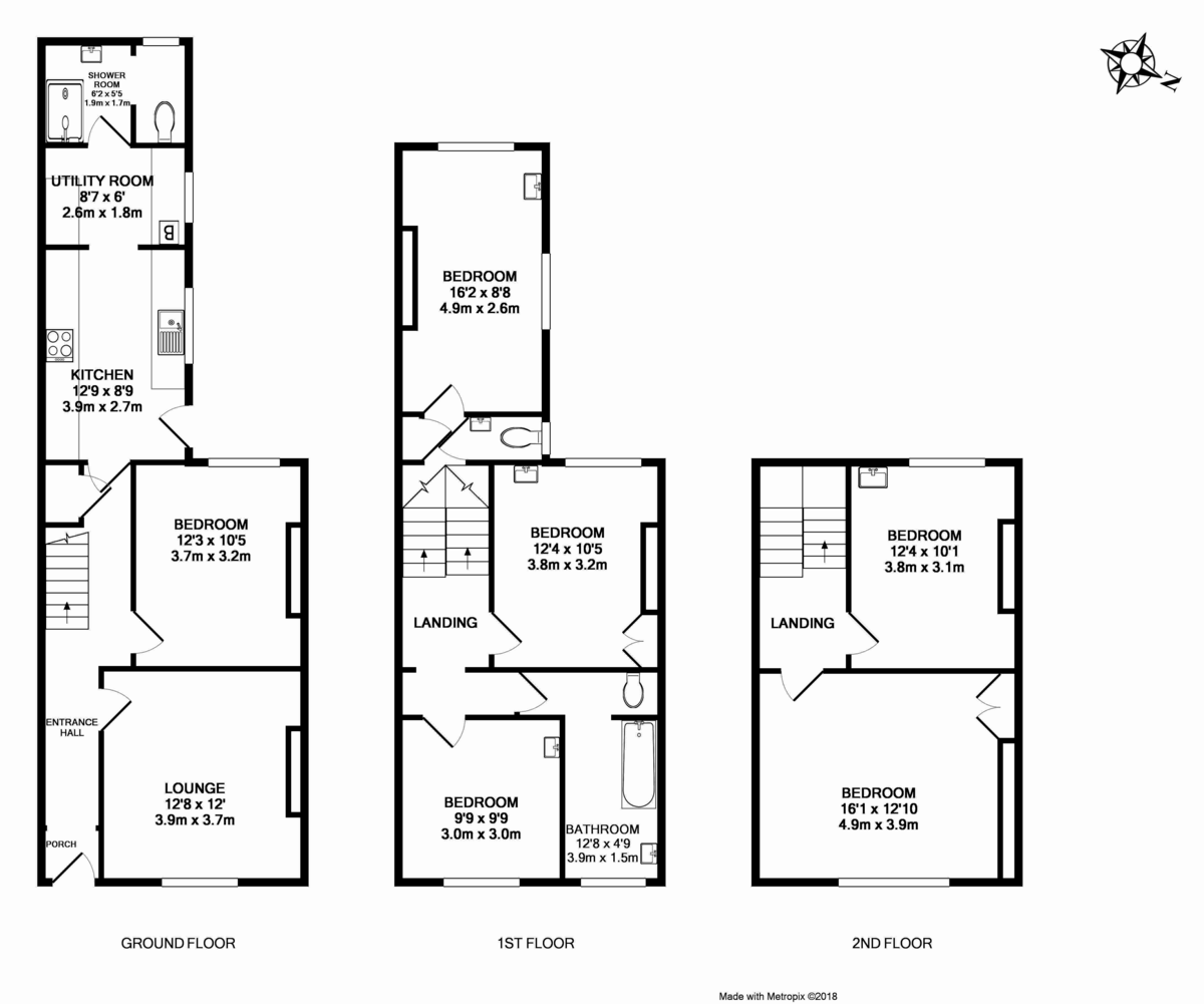 17 bed house for sale in St James, Exeter - Property Floorplan