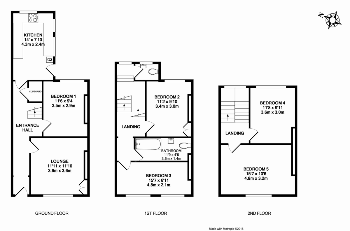 17 bed house for sale in St James, Exeter - Property Floorplan