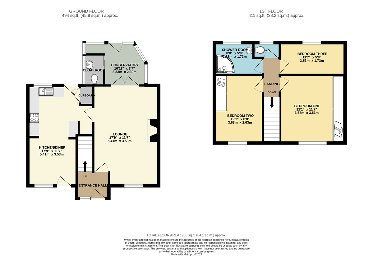 3 bed house for sale in Thornpark Rise, Whipton, Exeter - Property Floorplan