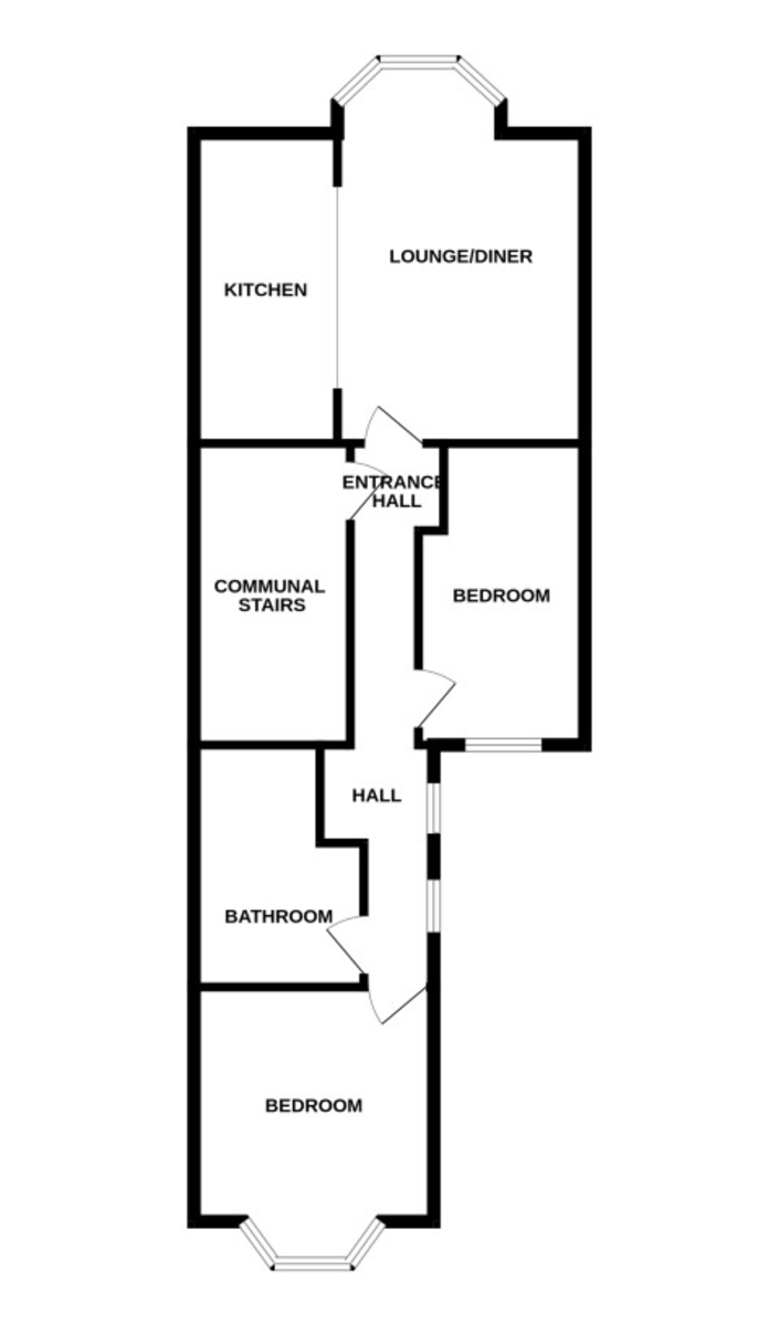 2 bed flat for sale in Queens Crescent - Property Floorplan