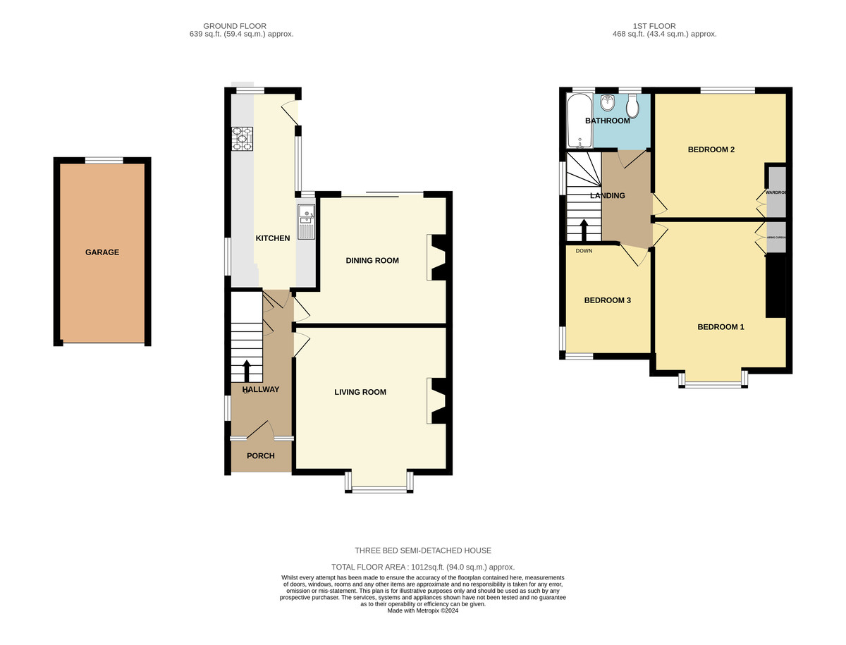 3 bed house for sale in 35 Kennerley Avenue - Property Floorplan