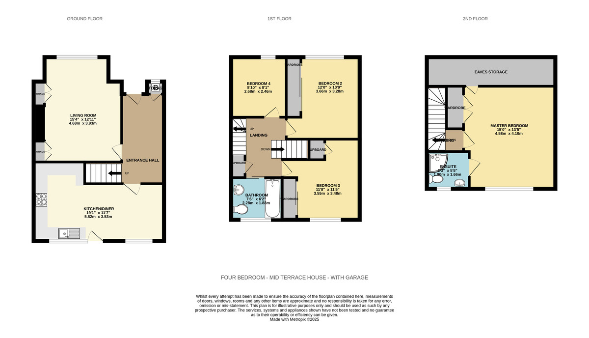 4 bed house for sale in Marypole Walk, Exeter - Property Floorplan