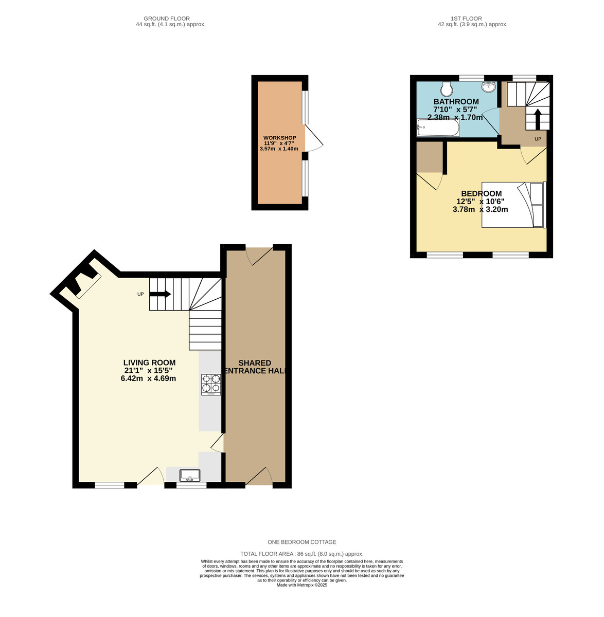 1 bed house for sale in Landscore, Crediton - Property Floorplan