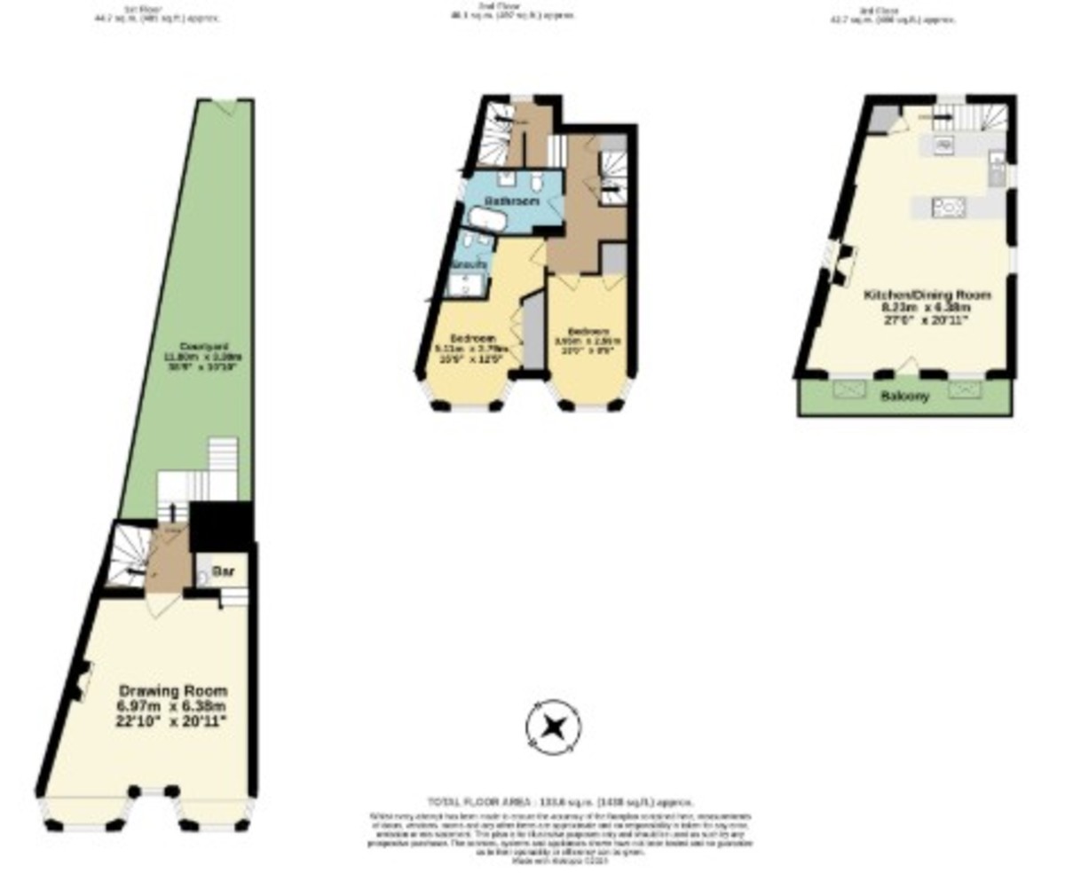 2 bed house to rent - Property Floorplan