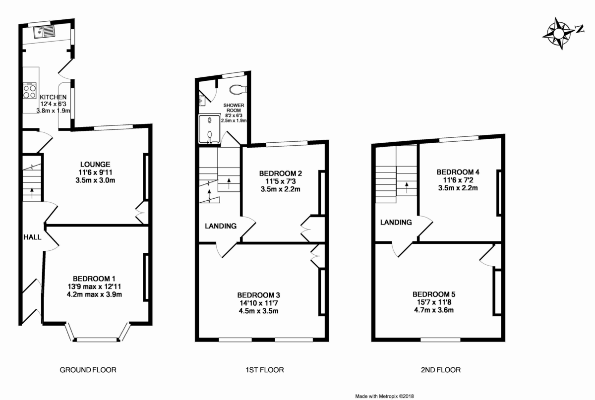 4 bed house to rent in Culverland Road, Exeter - Property Floorplan