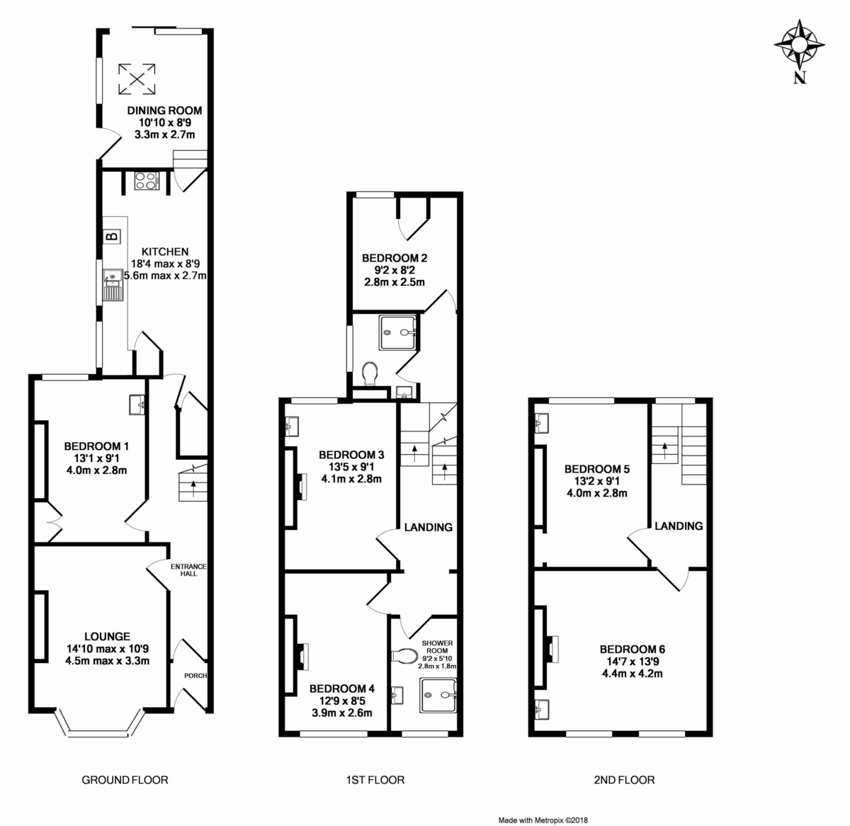 6 bed house to rent in Howell Road, Exeter - Property Floorplan