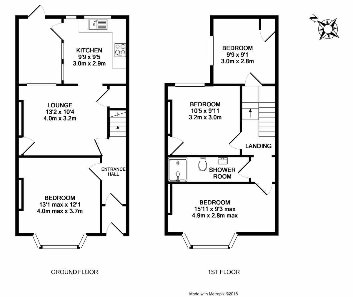 4 bed house to rent in Rosebery Road, Exeter - Property Floorplan