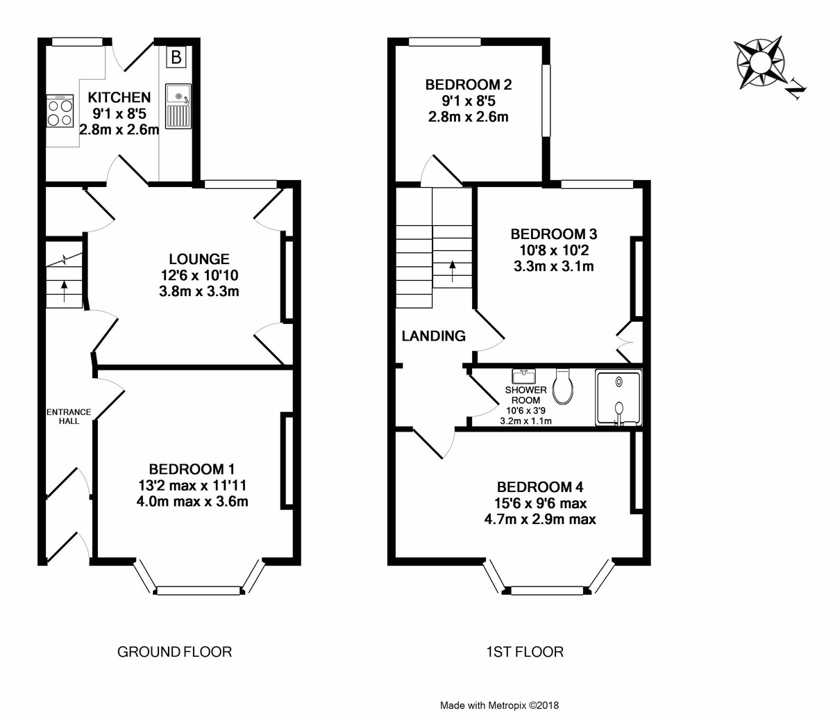 4 bed house to rent in Salisbury Road, Exeter - Property Floorplan