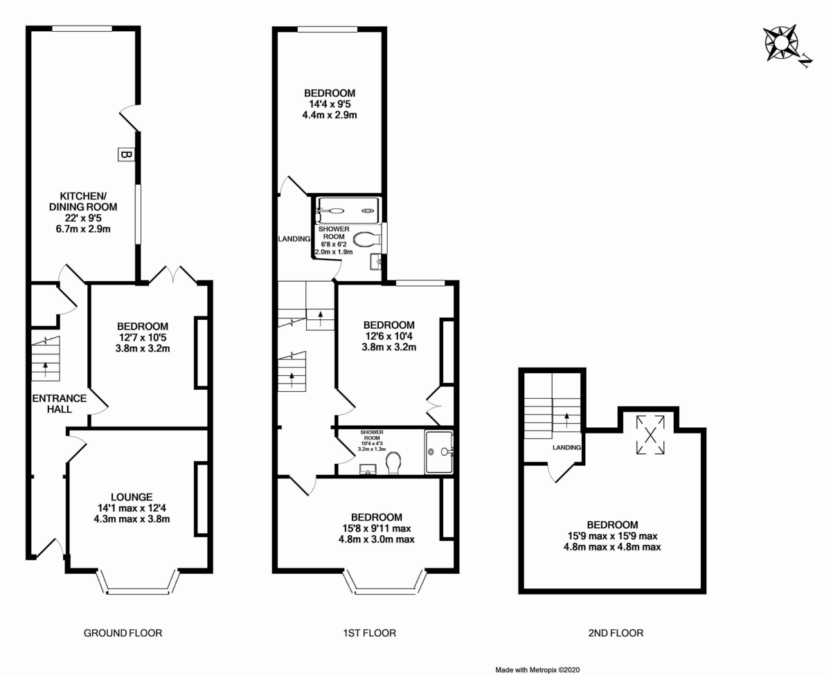 6 bed house to rent in St Johns Road, Exeter - Property Floorplan